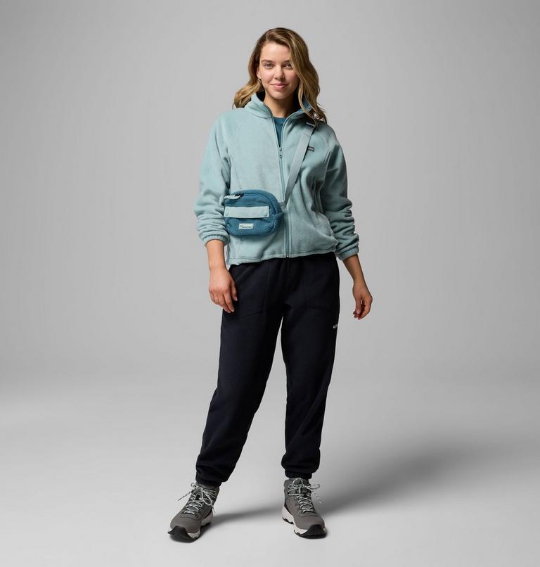Forro polar de corte relajado Benton Springs para mujer, Color: Crushed Blue, image 2