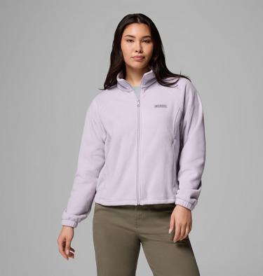 Women's Benton Springs Relaxed Fleece Jacket, Color: Lavender Pearl, image 9
