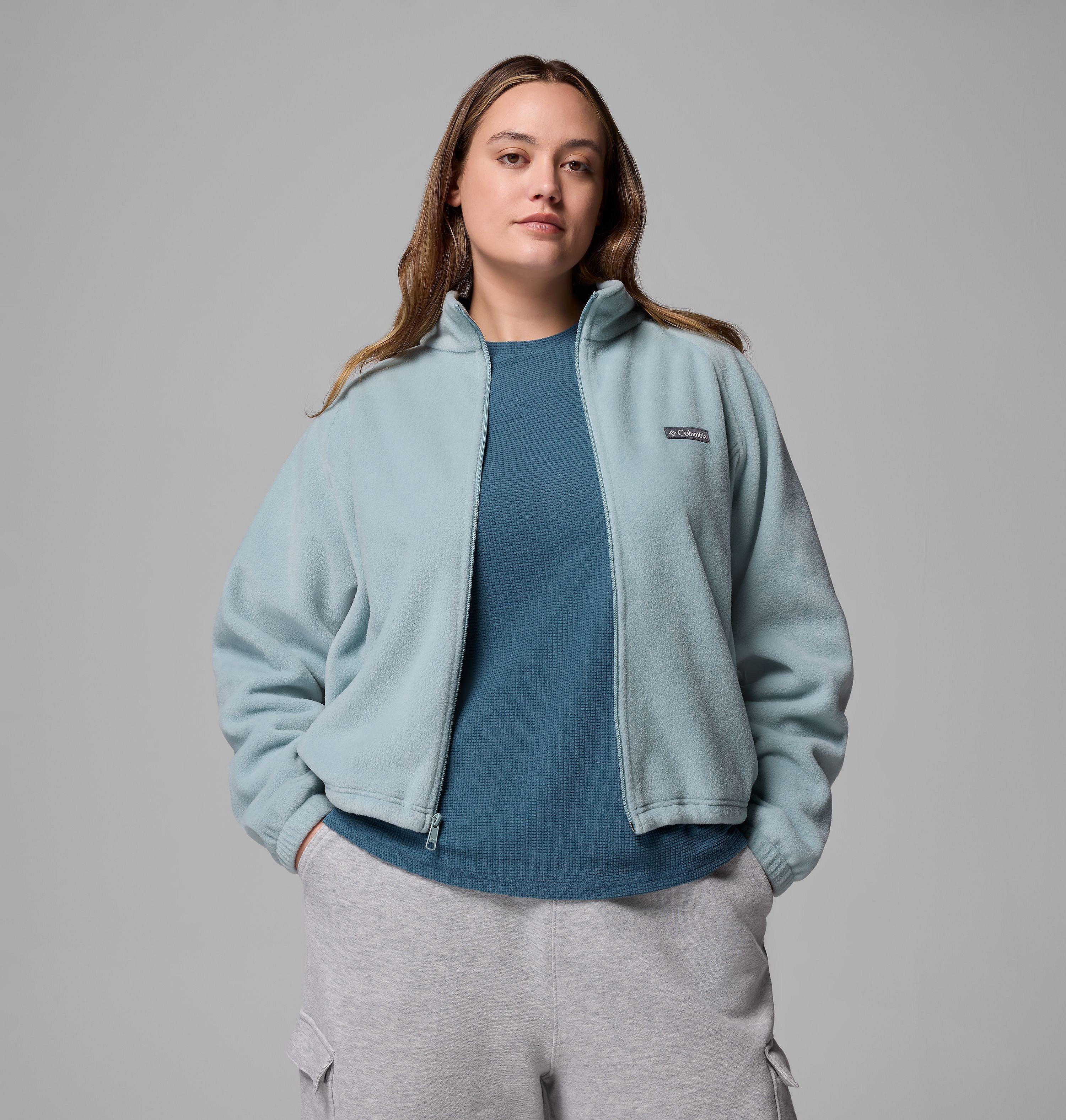 Women's Benton Springs Relaxed Full Zip Fleece Jacket - Plus Size 5