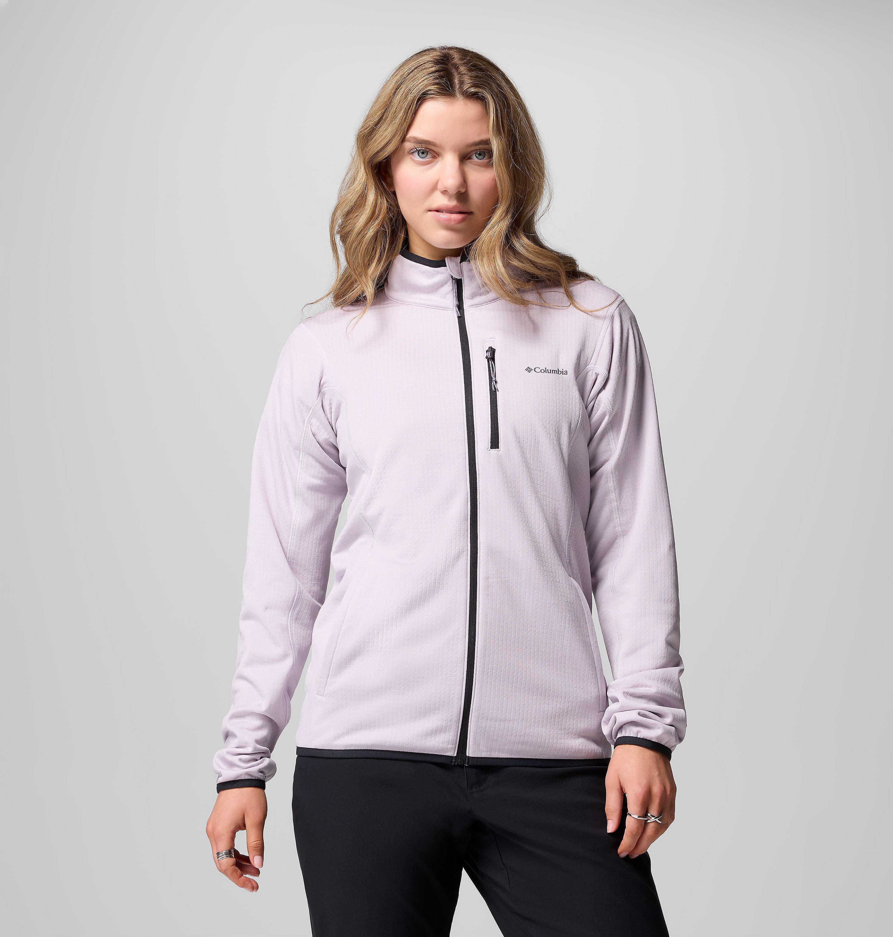 Women's Essential Hike Grid Fleece Full Zip Jacket | 551 | XXL 5