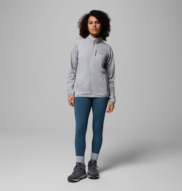 Chaqueta de forro polar con dise&ntilde;o de cuadr&iacute;cula Essential Hike para mujer, Color: Columbia Grey, Columbia Grey, image 10
