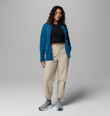 Women's Essential Hike Grid Fleece Jacket, Color: Phoenix Blue, image 4
