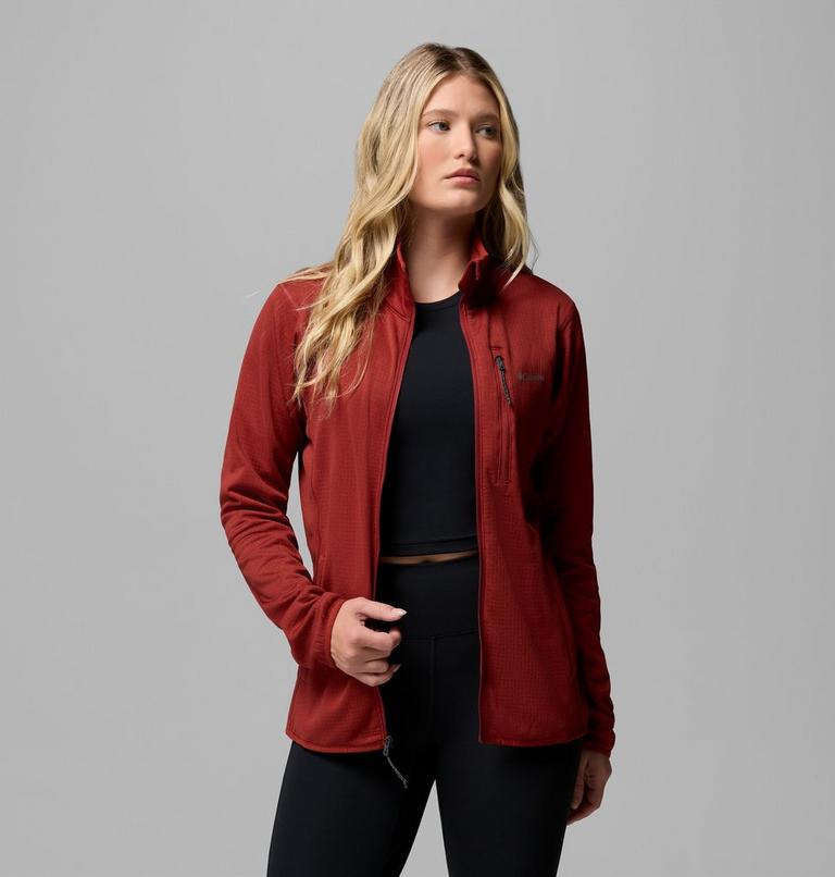 Veste Polaire &agrave; Quadrillage Essential Hike Femme, Color: Red Oxide, image 5