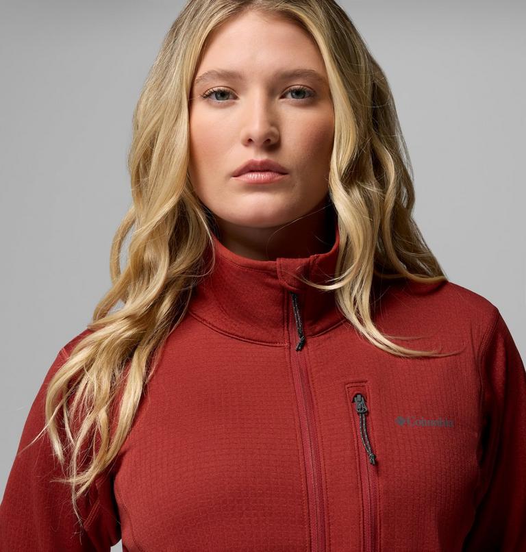 Veste Polaire &agrave; Quadrillage Essential Hike Femme, Color: Red Oxide, image 7