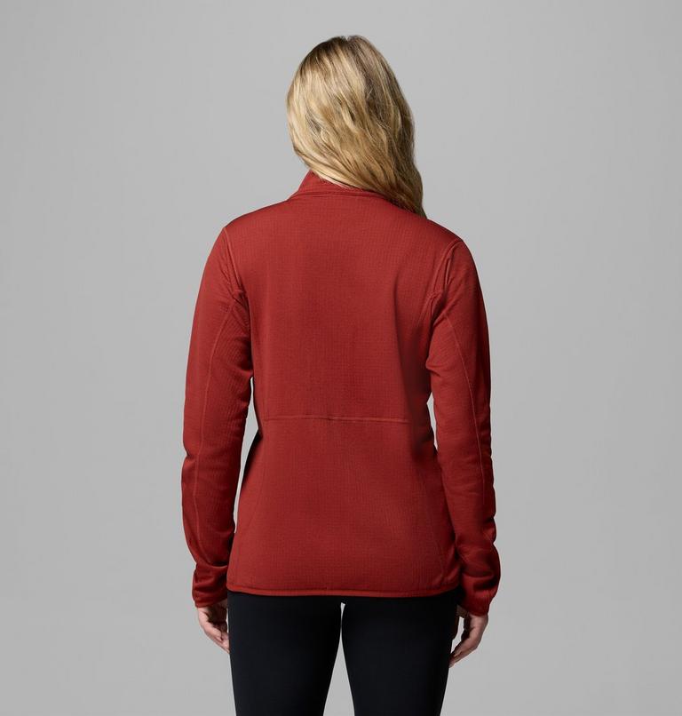 Veste Polaire &agrave; Quadrillage Essential Hike Femme, Color: Red Oxide, image 3