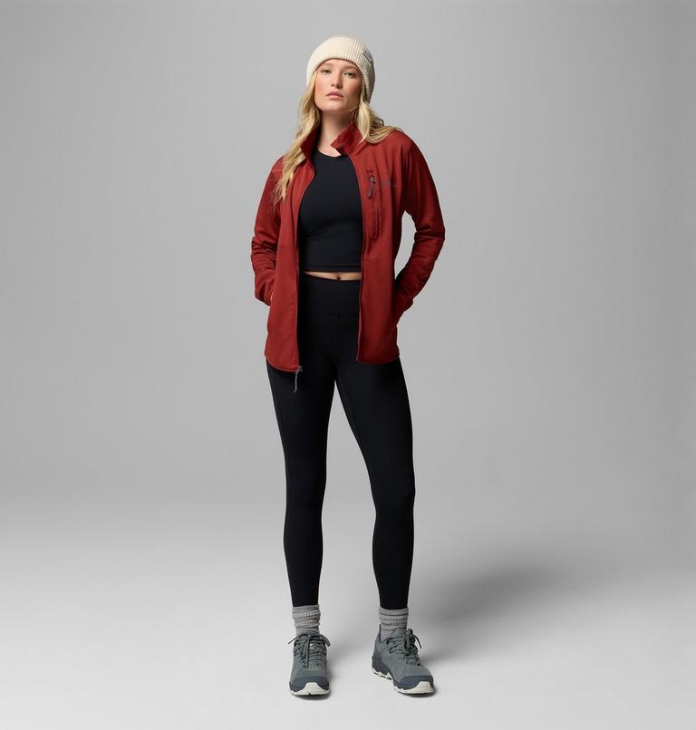 Veste Polaire &agrave; Quadrillage Essential Hike Femme, Color: Red Oxide, image 2