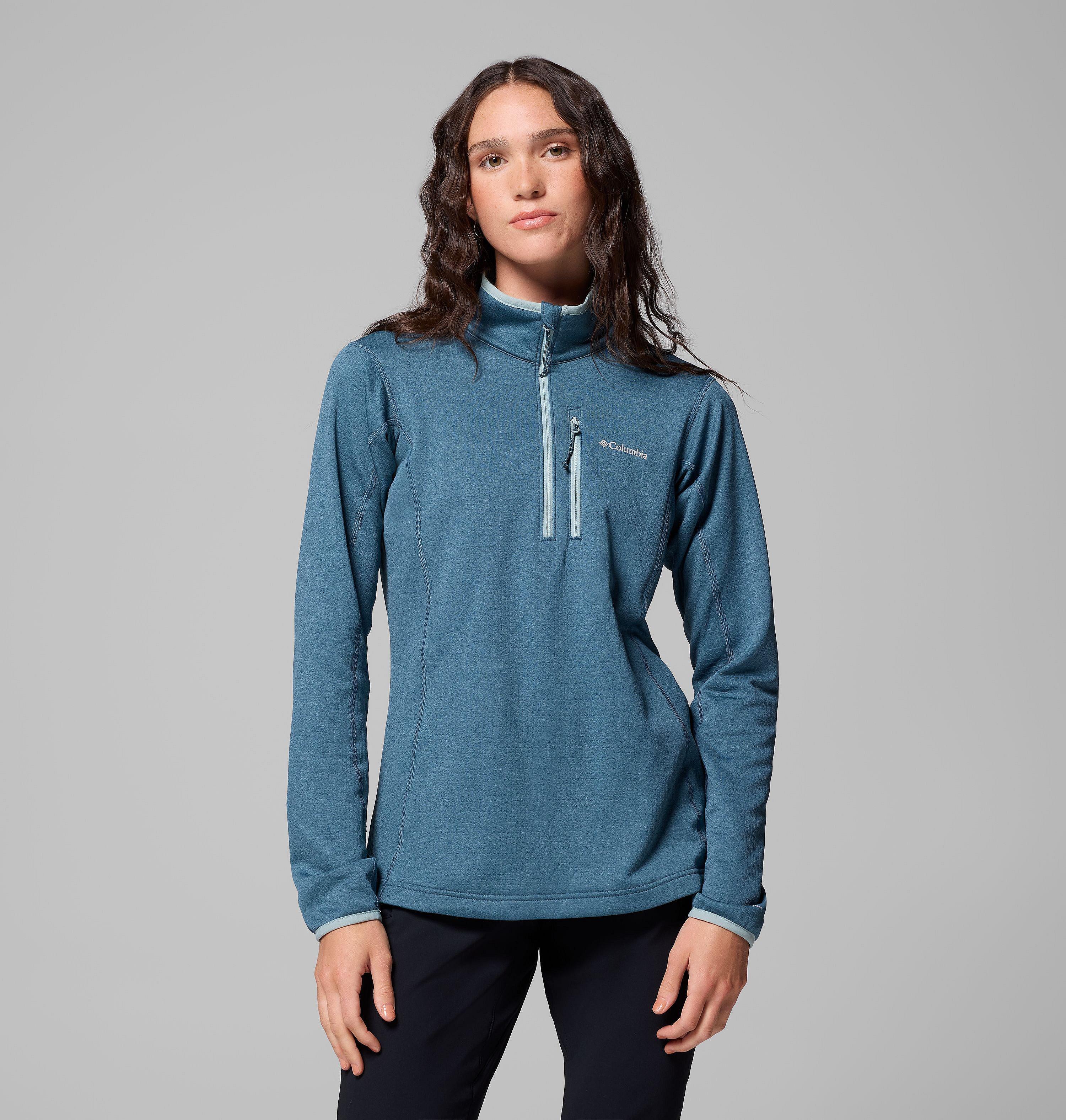 Women's Essential Hike Grid Fleece Half Zip Jacket | Columbia