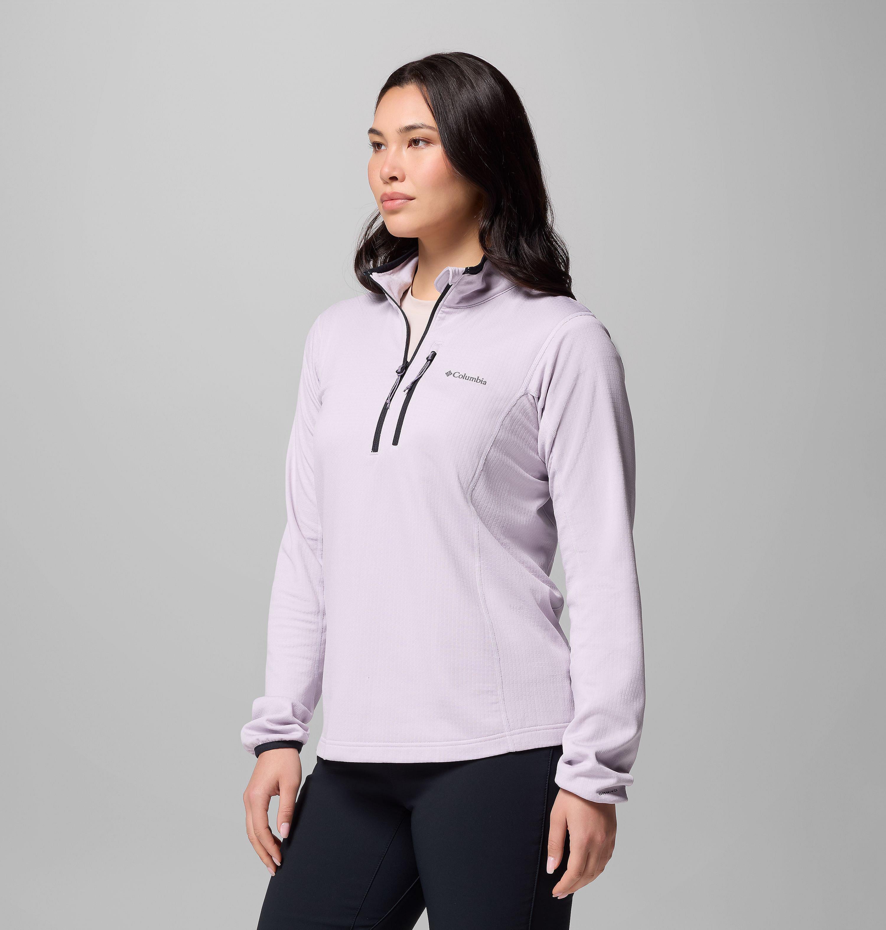 Women's Essential Hike Grid Fleece Half Zip Jacket | 551 | XS 4