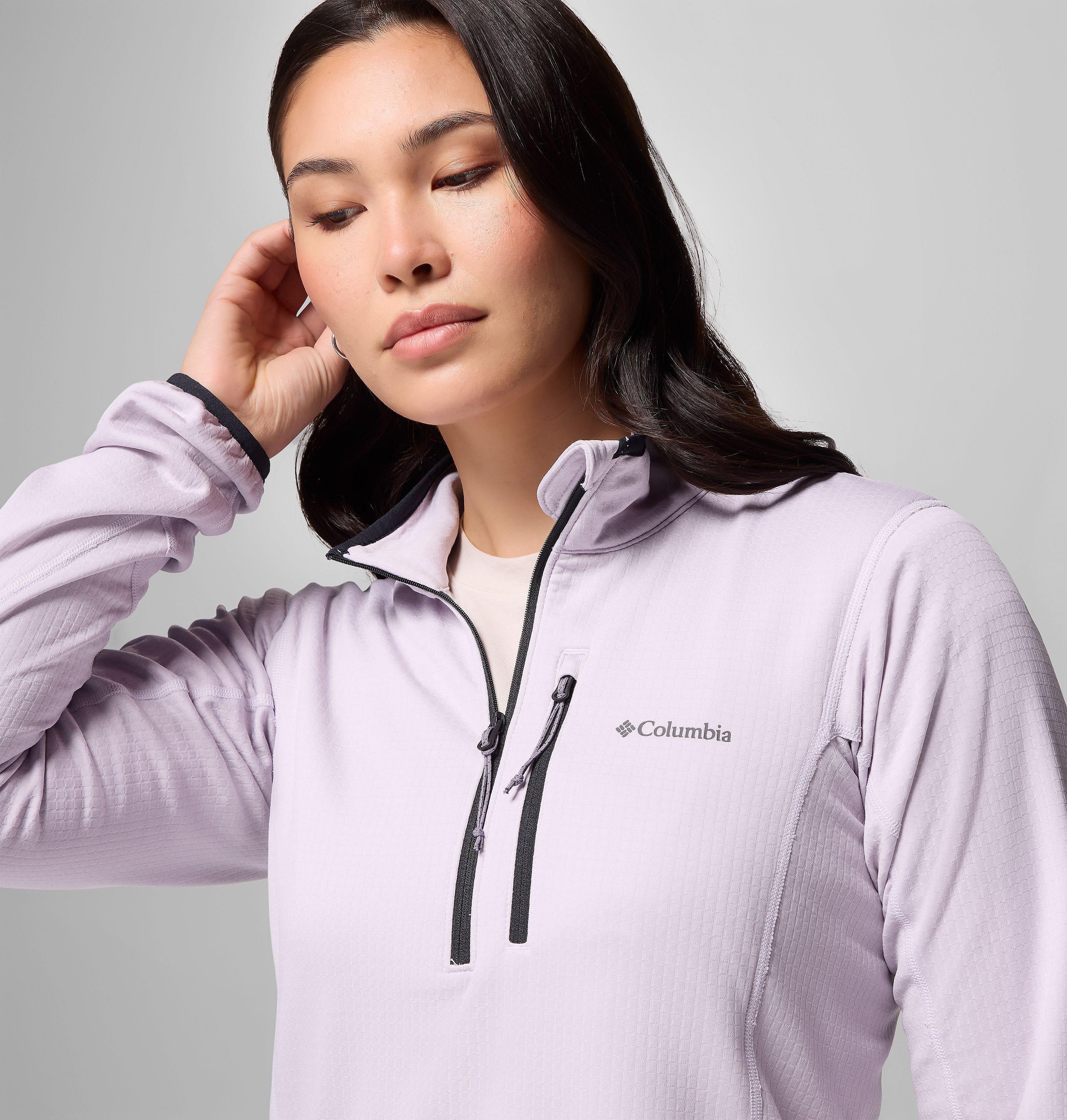 Women's Essential Hike Grid Fleece Half Zip Jacket | 551 | XS 6