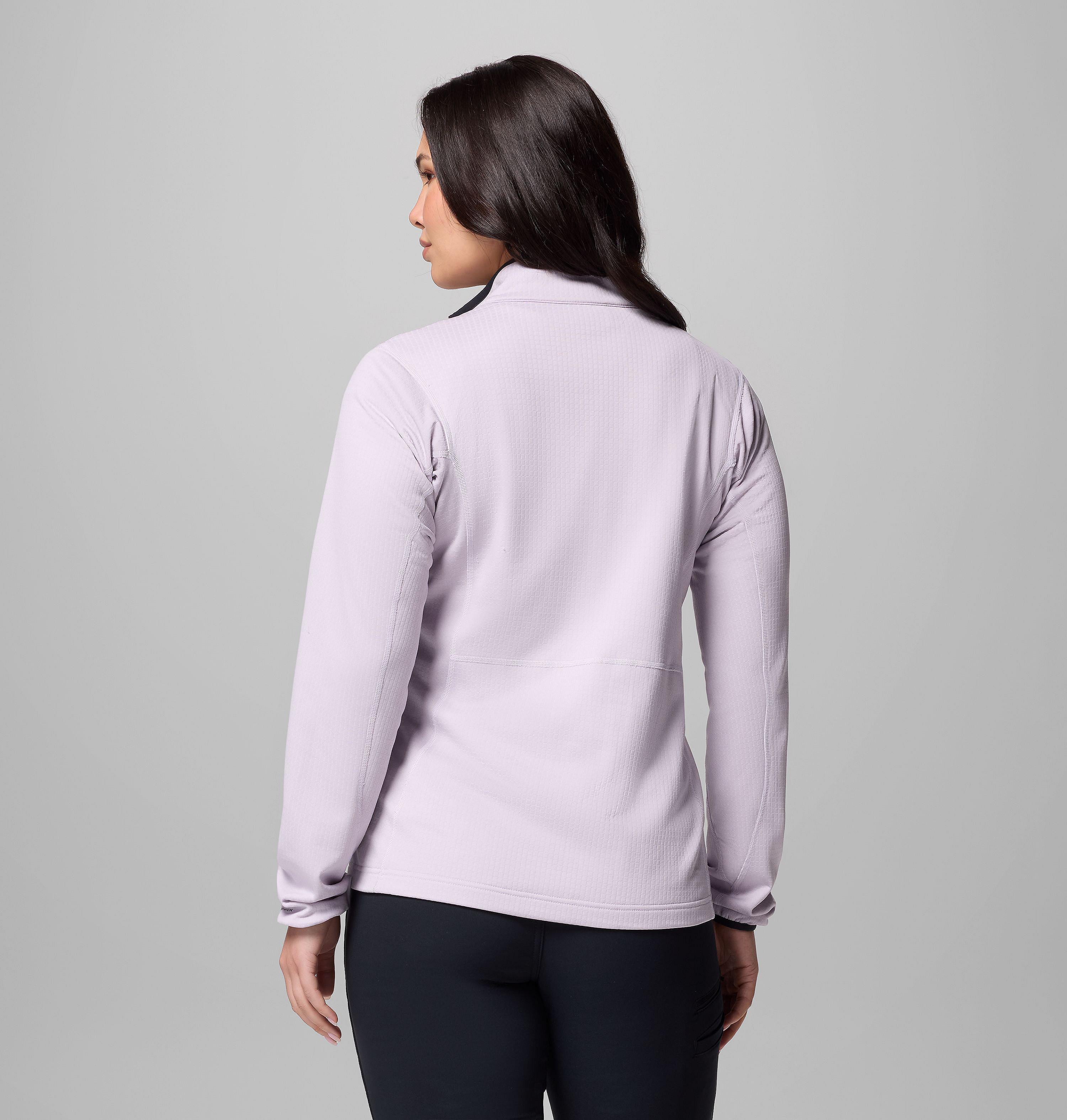 Women's Essential Hike Grid Fleece Half Zip Jacket | 551 | XS 3