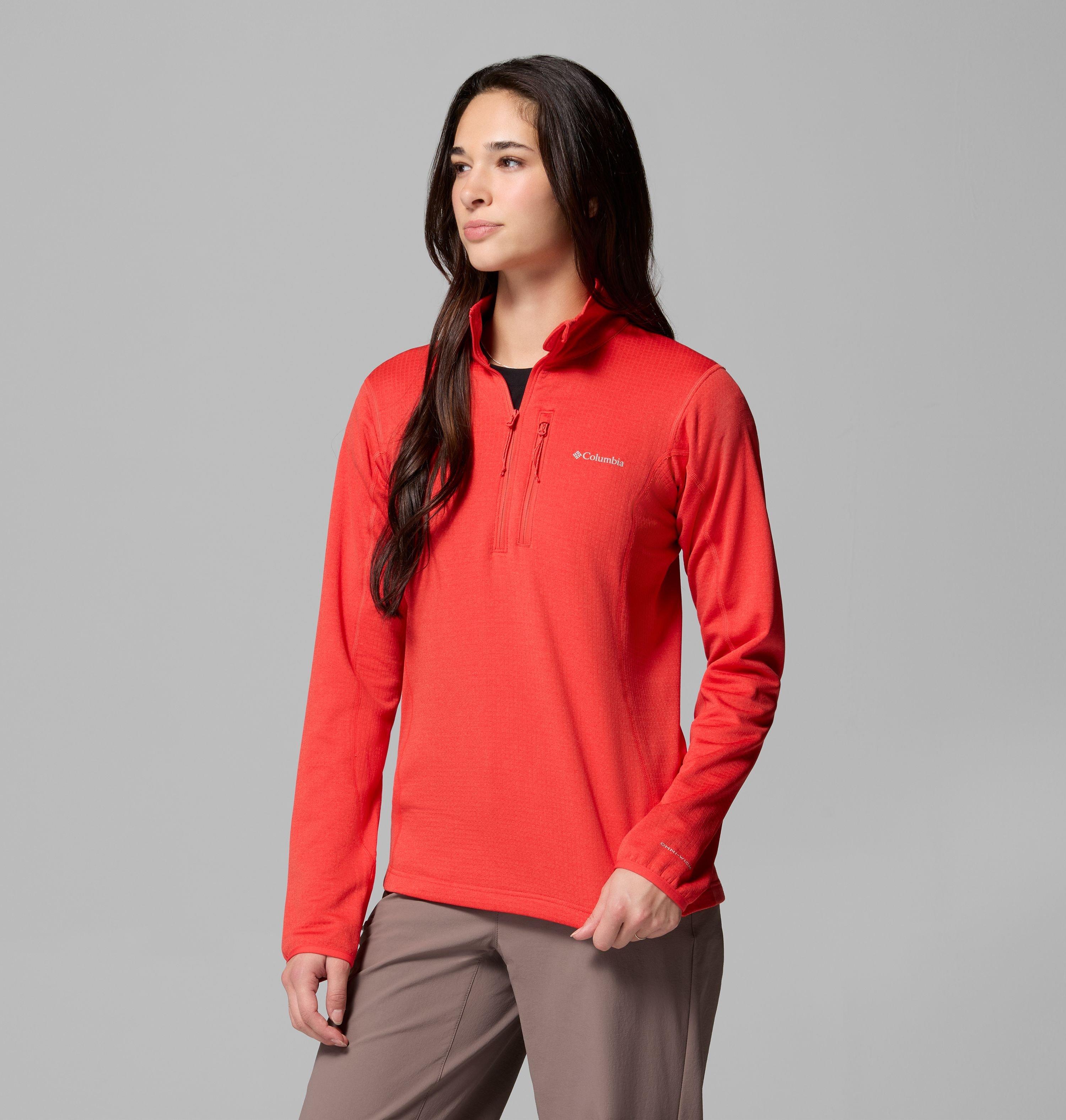 Women's Essential Hike Grid Fleece Half Zip Jacket 4