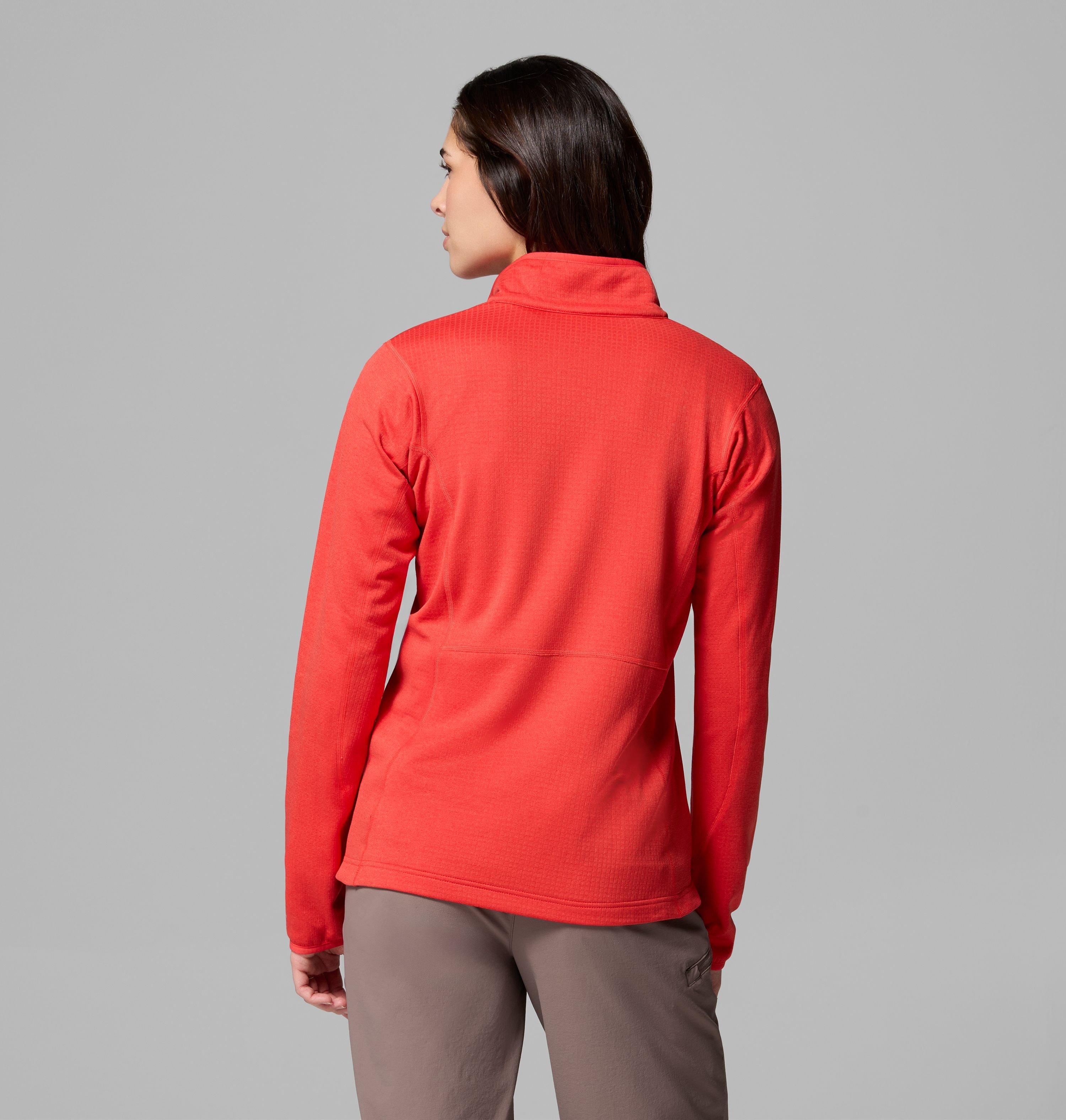 Women's Essential Hike Grid Fleece Half Zip Jacket 3
