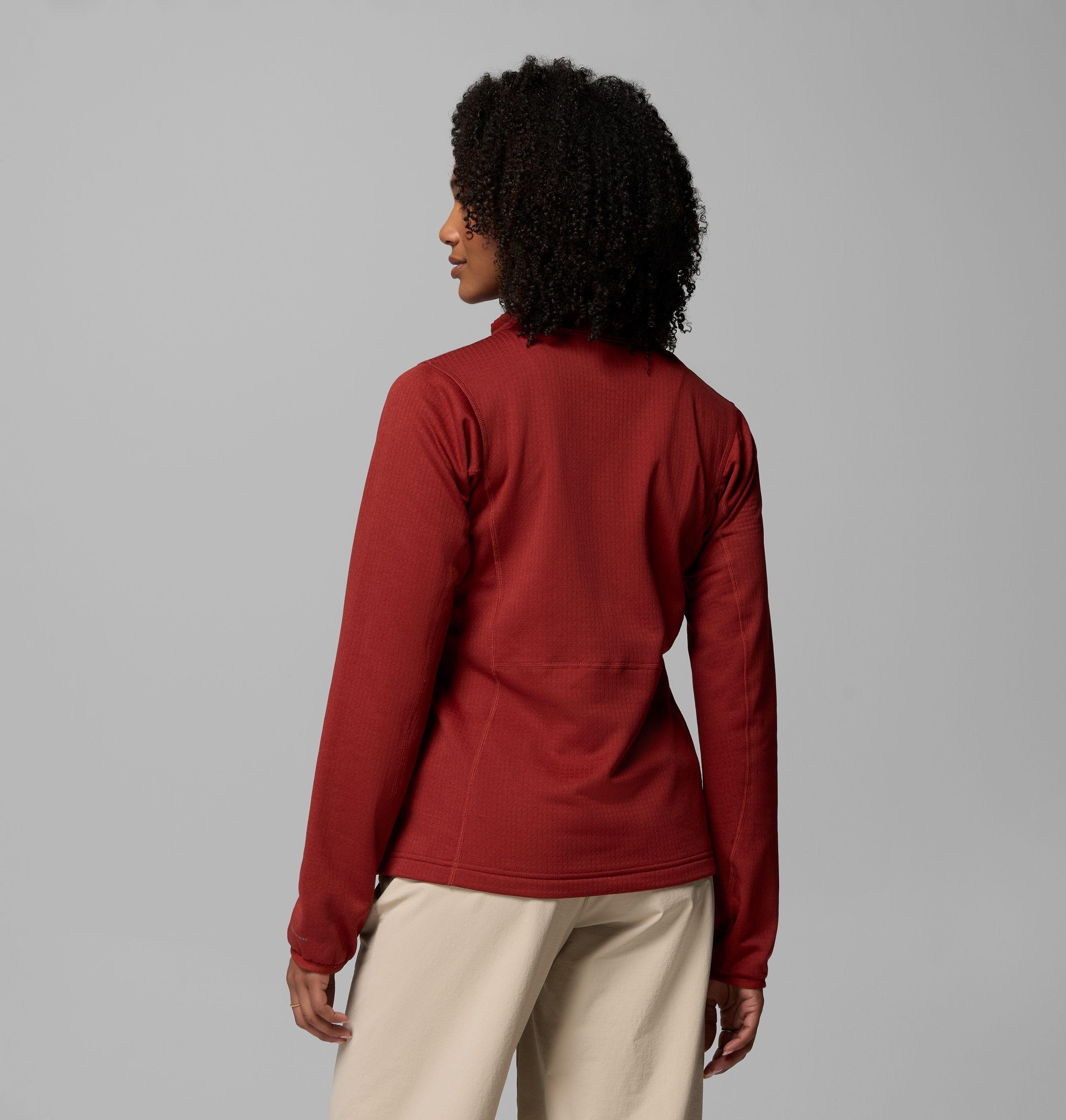 Women's Essential Hike Grid Fleece Half Zip Jacket | 632 | XXL 3