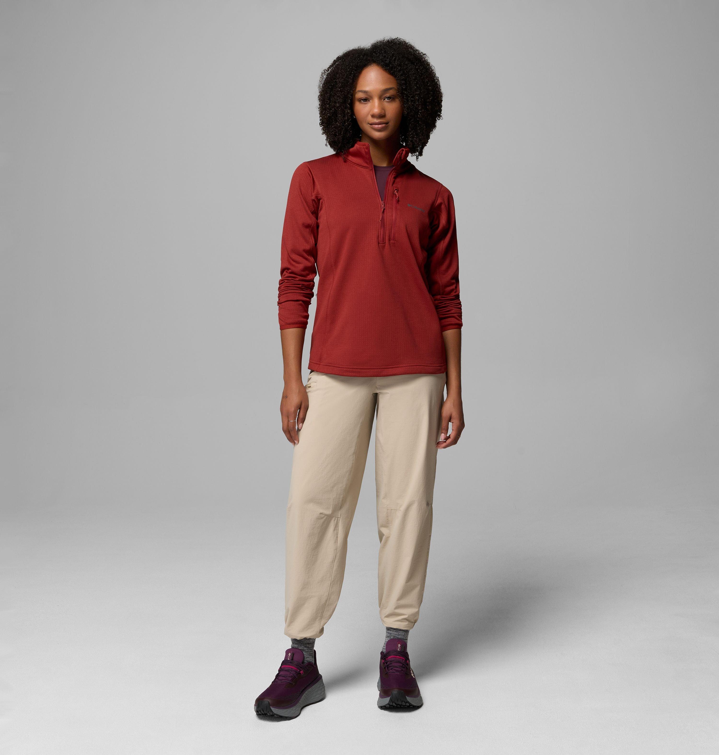 Women's Essential Hike Grid Fleece Half Zip Jacket | 632 | XXL 2