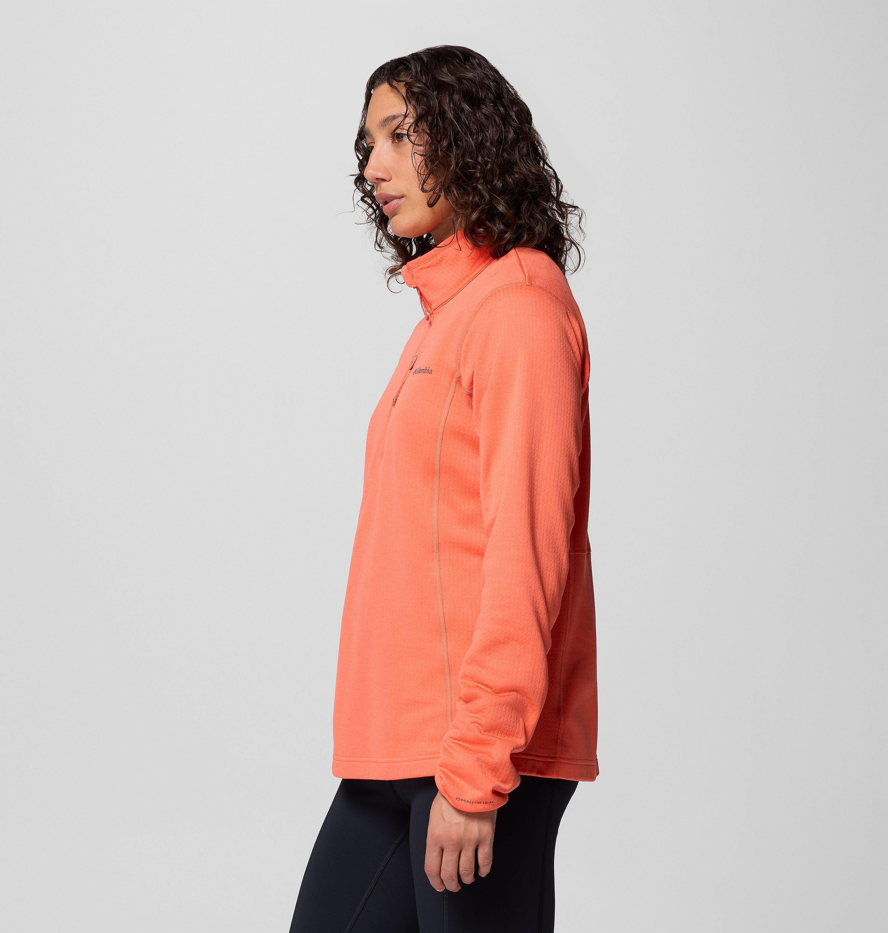 Women's Essential Hike Grid Fleece Half Zip Jacket | 864 | S 4