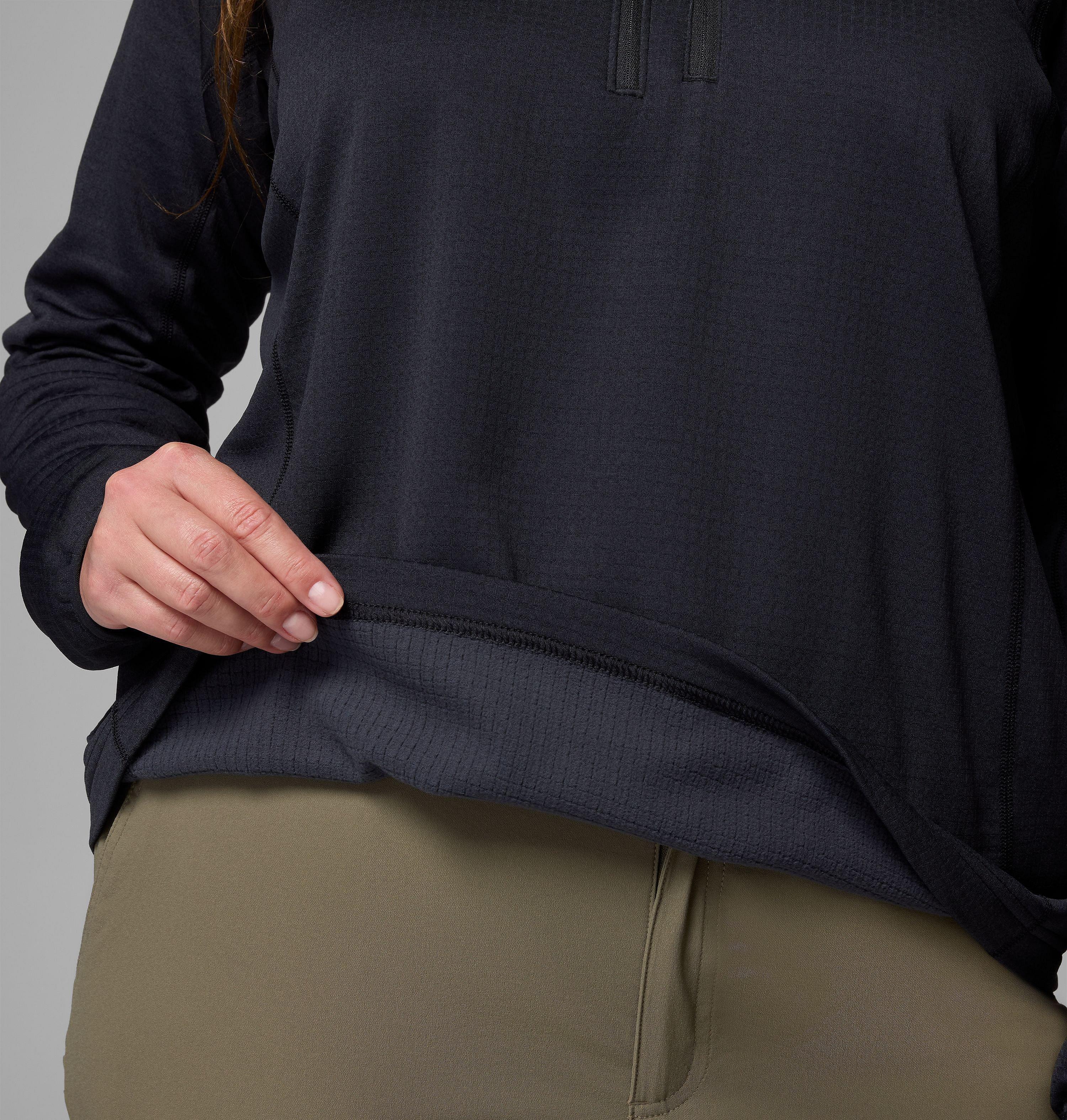Women's Essential Hike Grid Fleece Half Zip Jacket - Plus Size | 010 | 2X 5