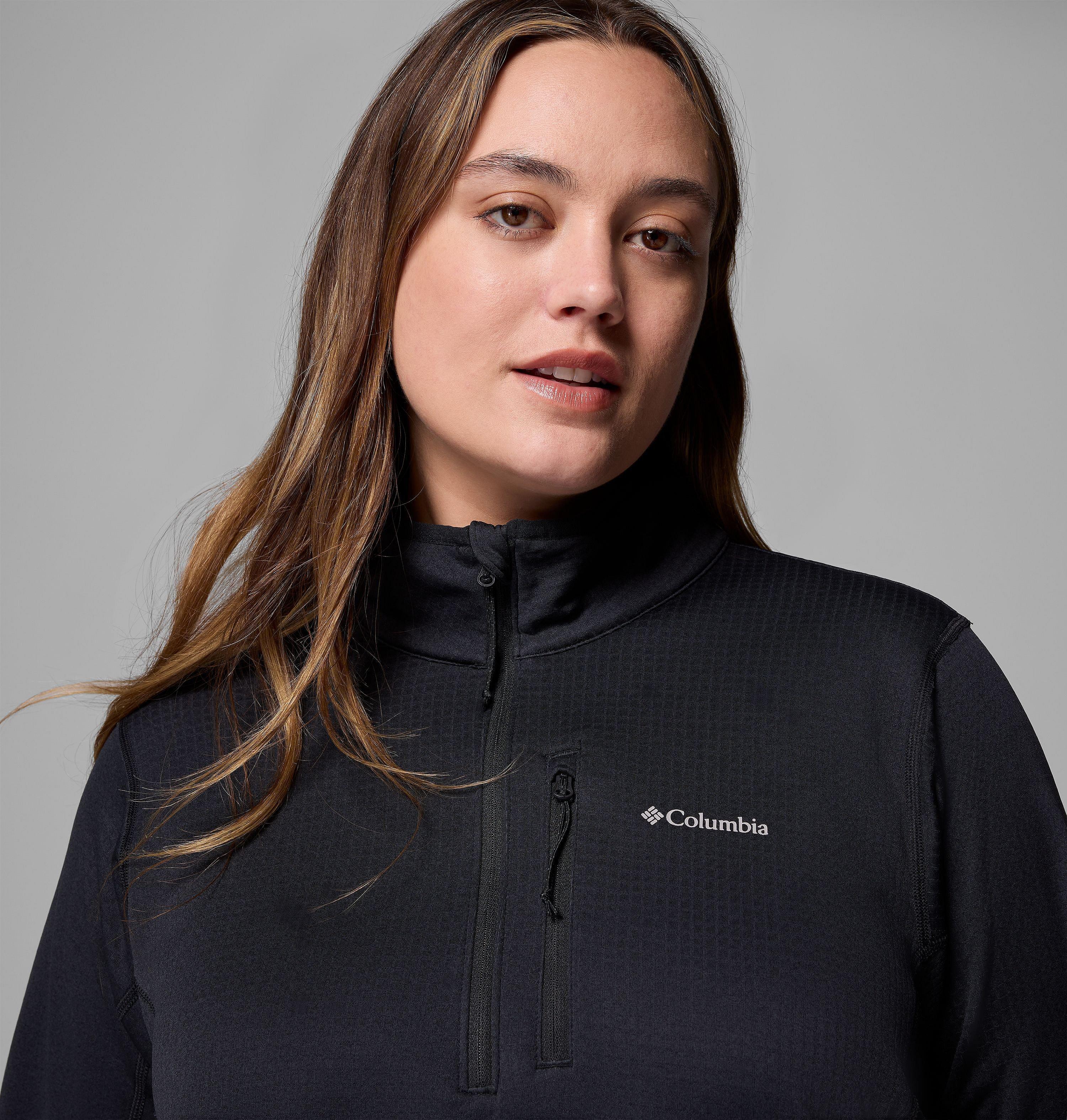 Women's Essential Hike Grid Fleece Half Zip Jacket - Plus Size | 010 | 2X 6