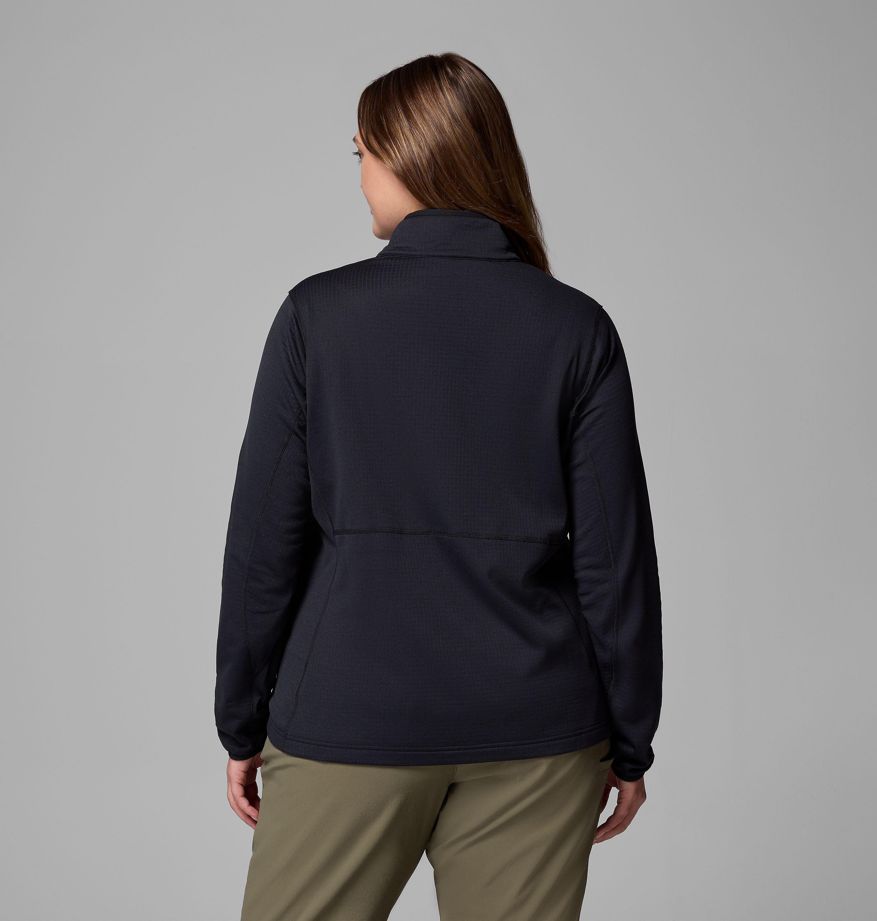 Women's Essential Hike Grid Fleece Half Zip Jacket - Plus Size | 010 | 2X 3