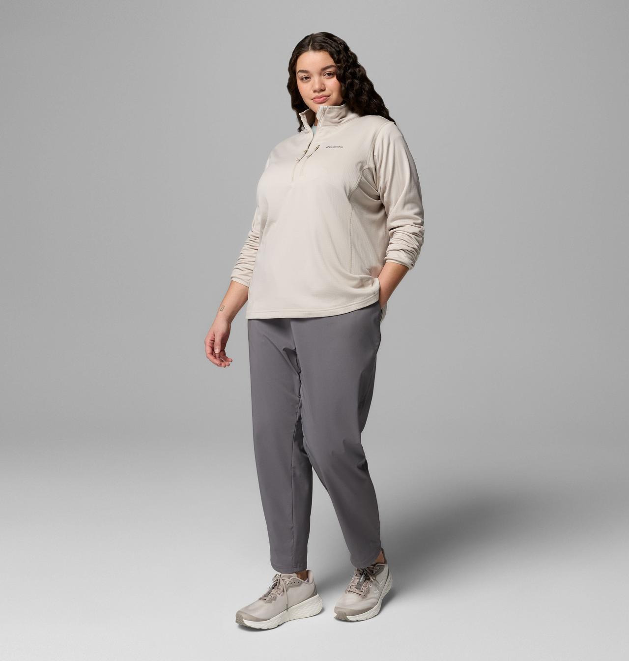 Women's Essential Hike™ Grid Fleece Half Zip Jacket - Plus Size 2