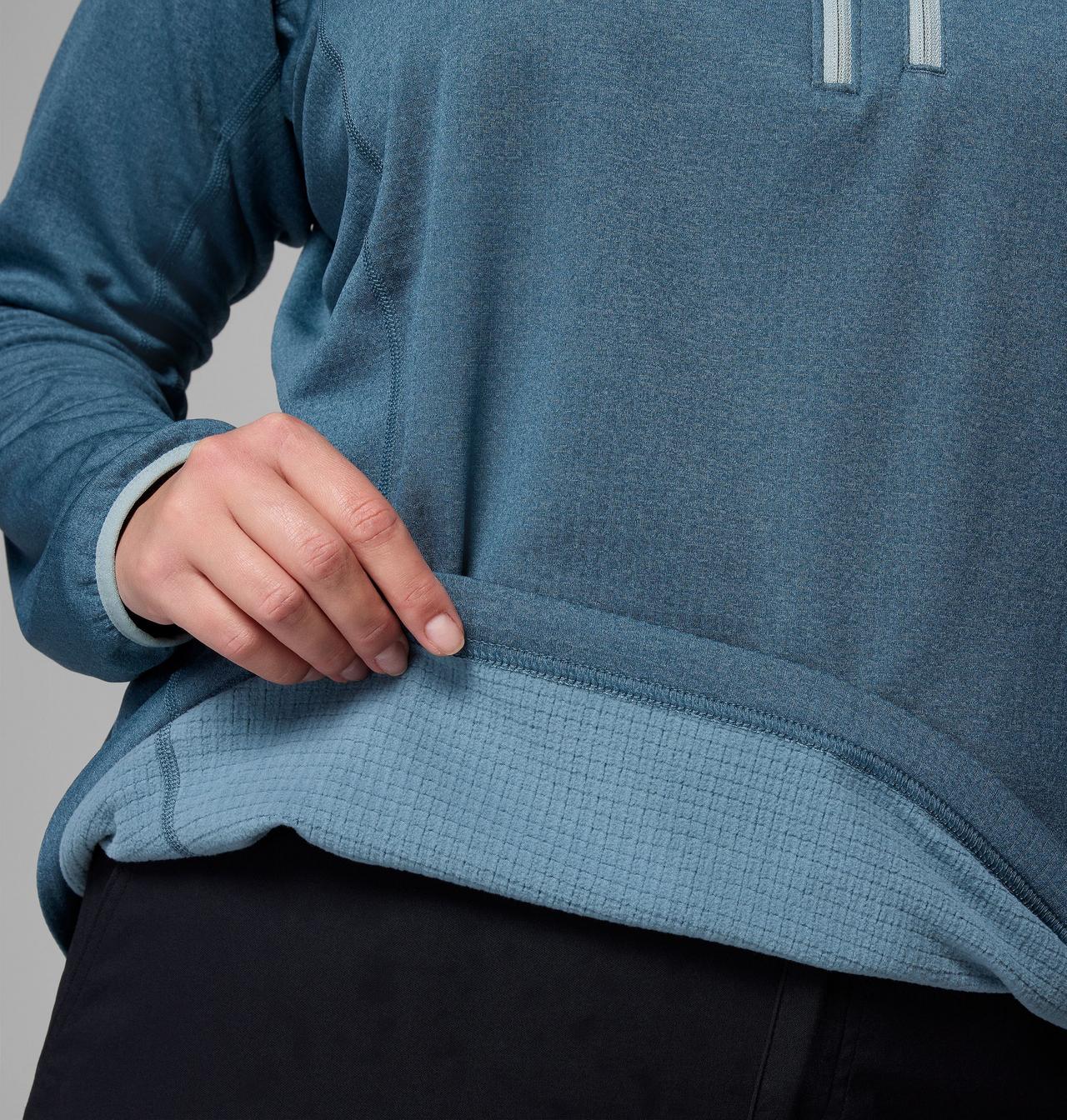 Women's Essential Hike™ Grid Fleece Half Zip Jacket - Plus Size 5