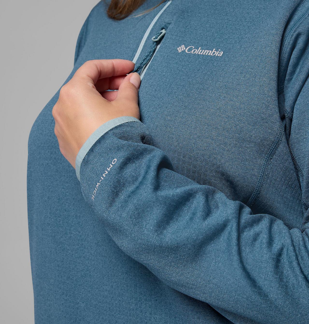 Women's Essential Hike™ Grid Fleece Half Zip Jacket - Plus Size 7