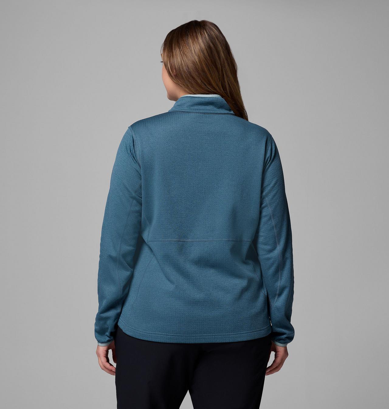 Women's Essential Hike™ Grid Fleece Half Zip Jacket - Plus Size 3