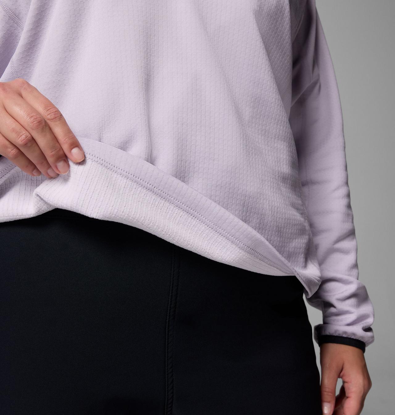 Women's Essential Hike™ Grid Fleece Half Zip Jacket - Plus Size 5