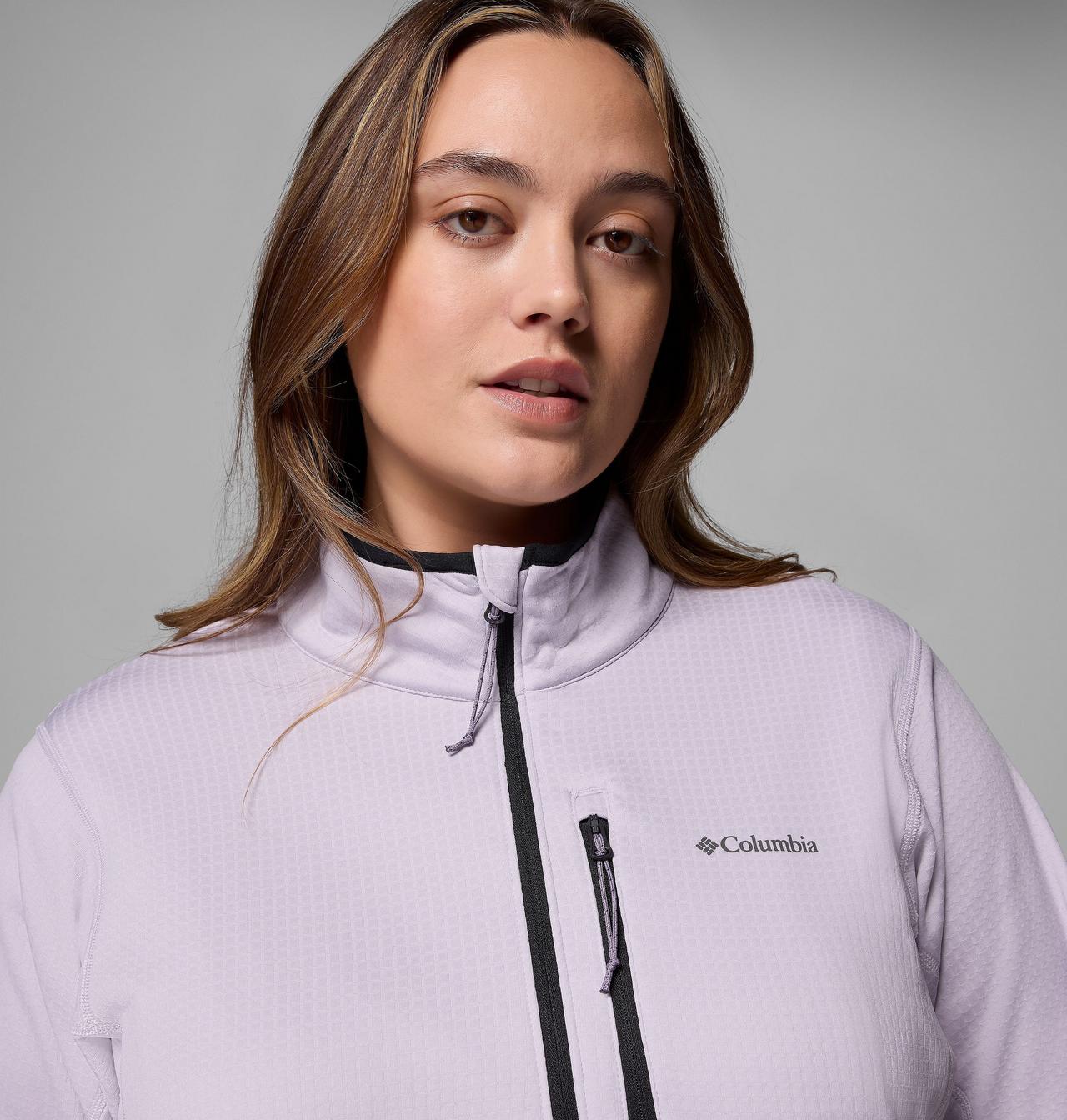 Women's Essential Hike™ Grid Fleece Half Zip Jacket - Plus Size 6