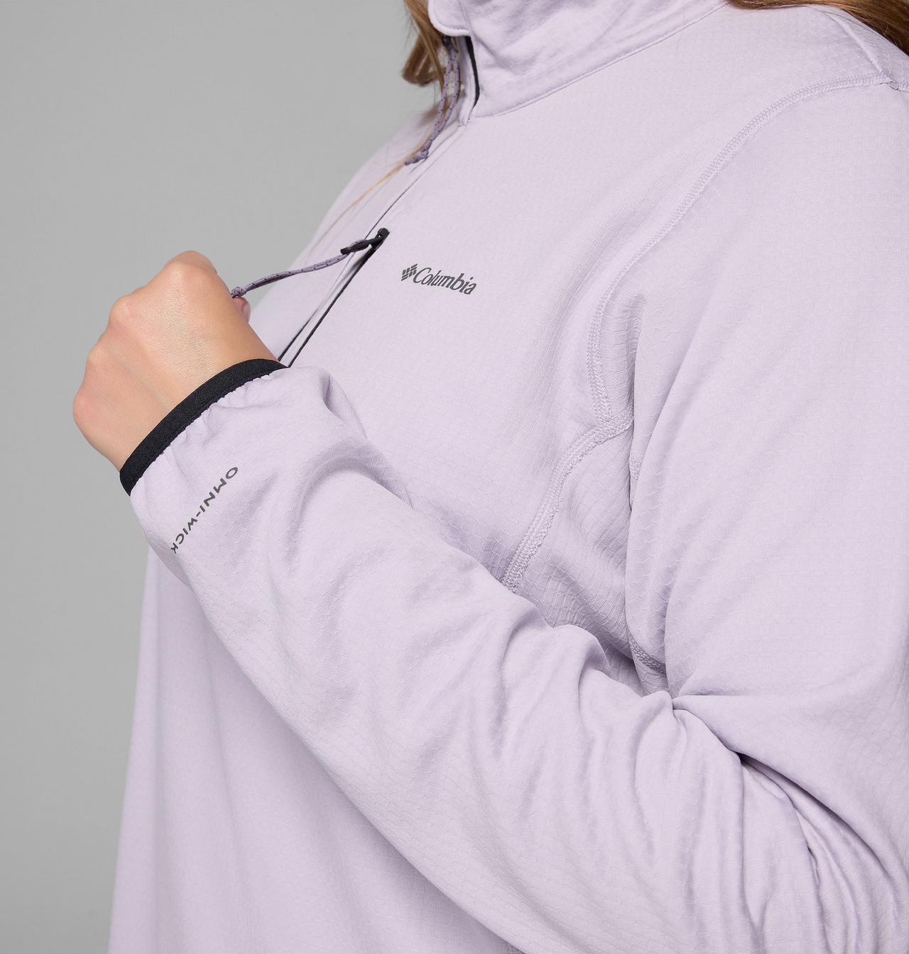 Women's Essential Hike™ Grid Fleece Half Zip Jacket - Plus Size 7
