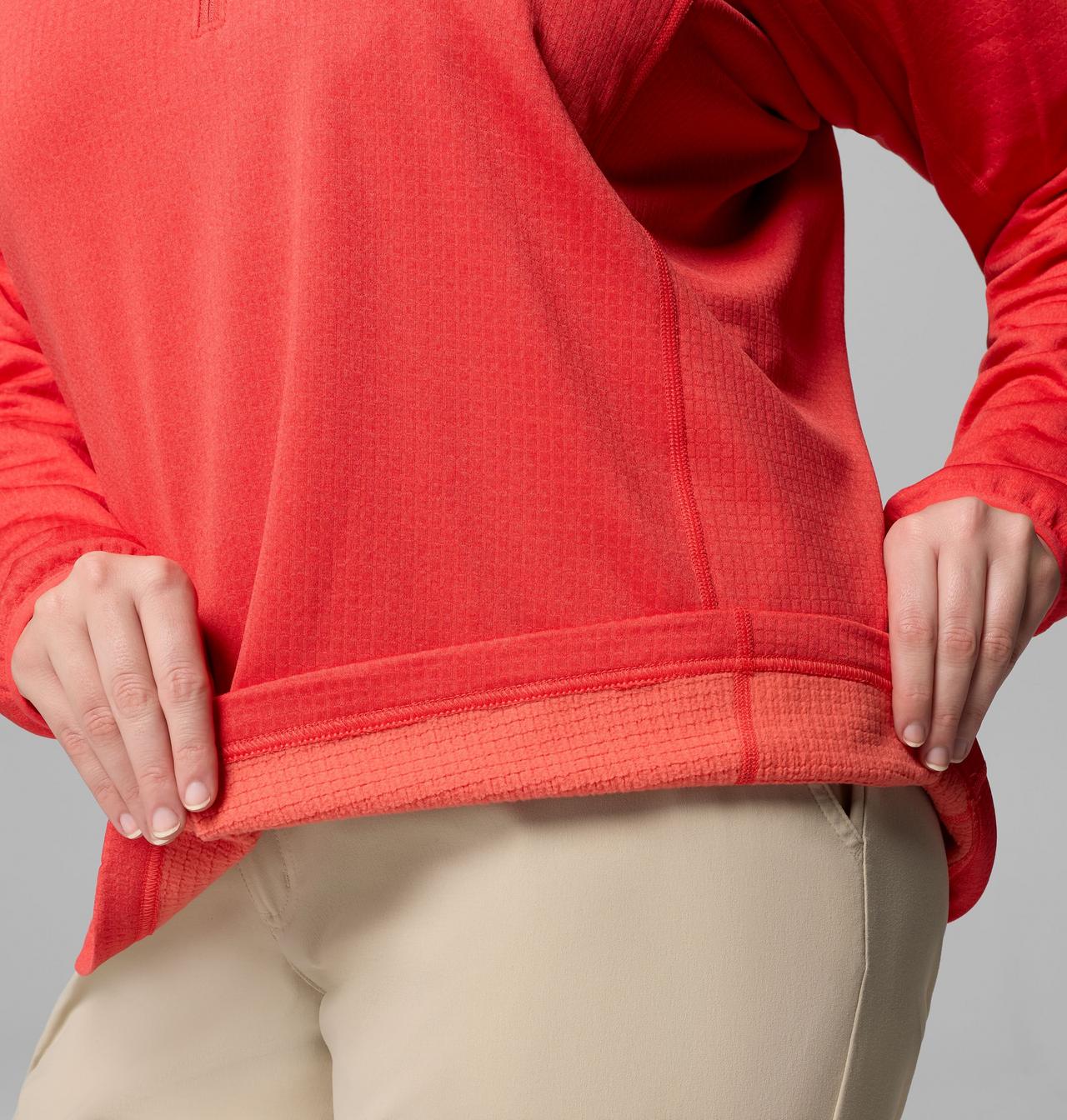 Women's Essential Hike Grid Fleece Half Zip Jacket - Plus Size 6