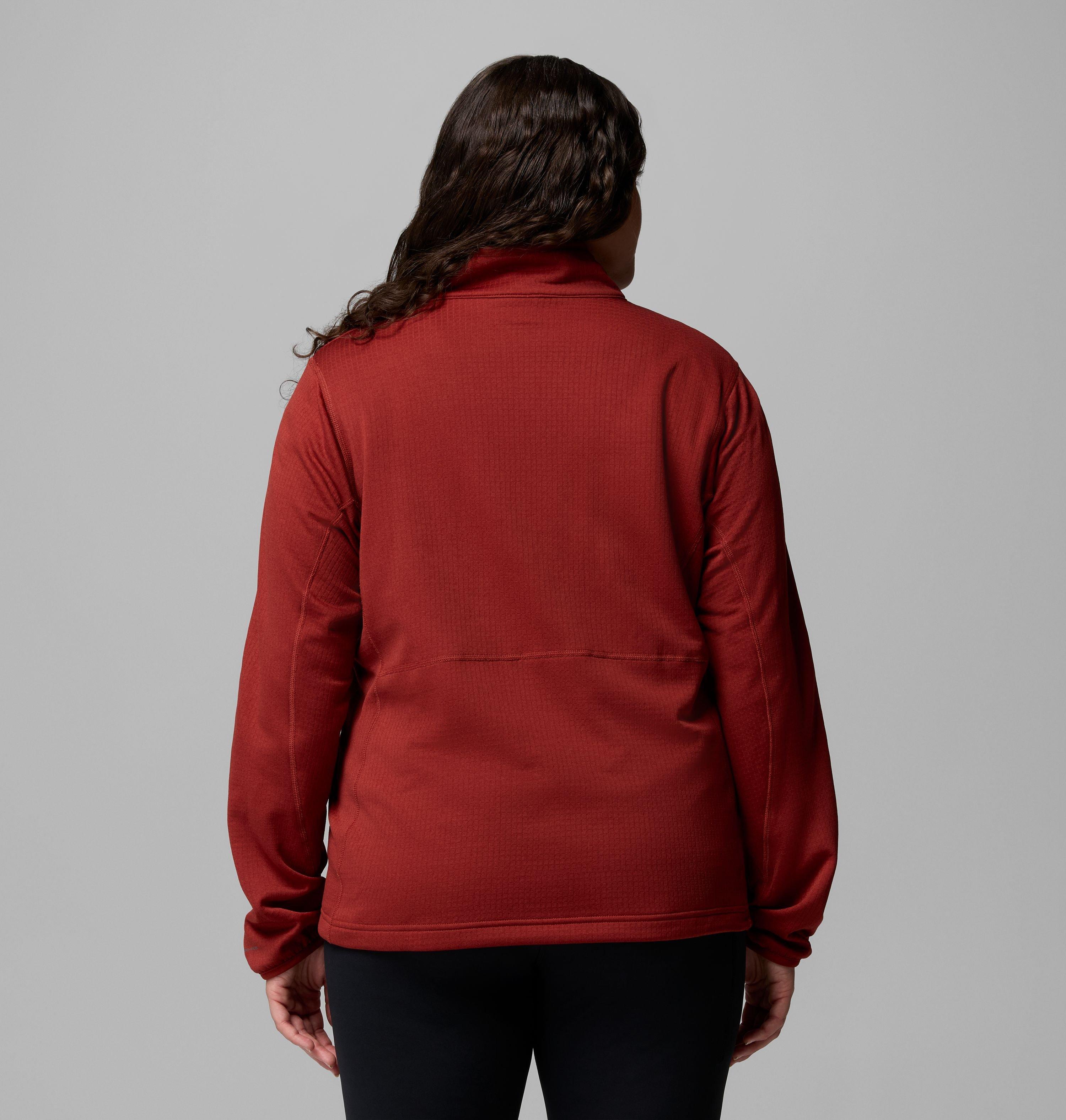 Women's Essential Hike Grid Fleece Half Zip Jacket - Plus Size | 632 | 1X 3