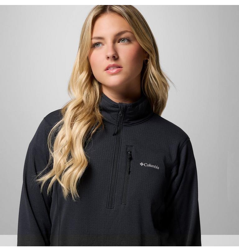 Women's Essential Hike Half Zip Fleece, Color: Black, image 6