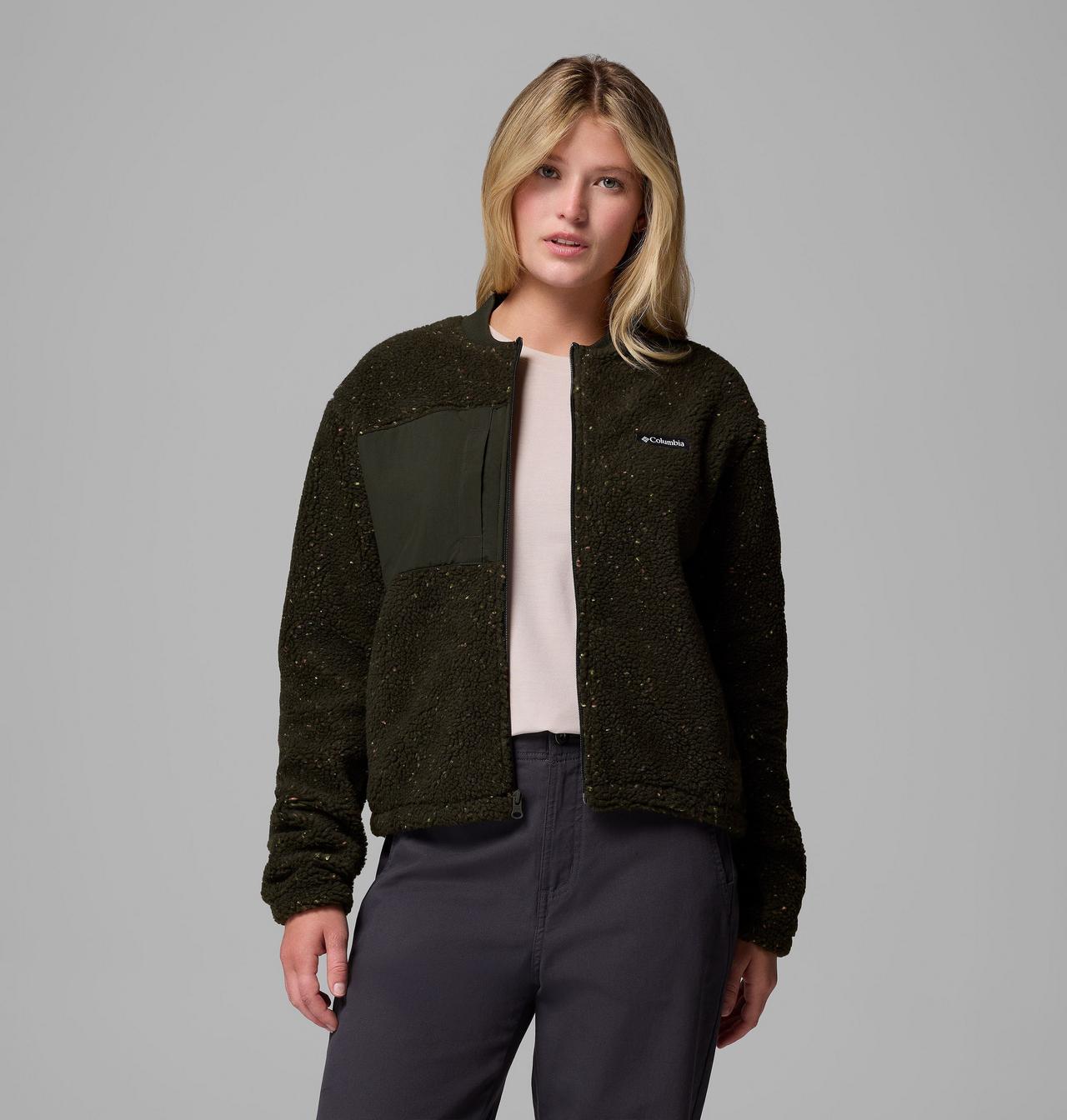 Women's Stellar Path™ Fleece Bomber Full Zip Jacket 5