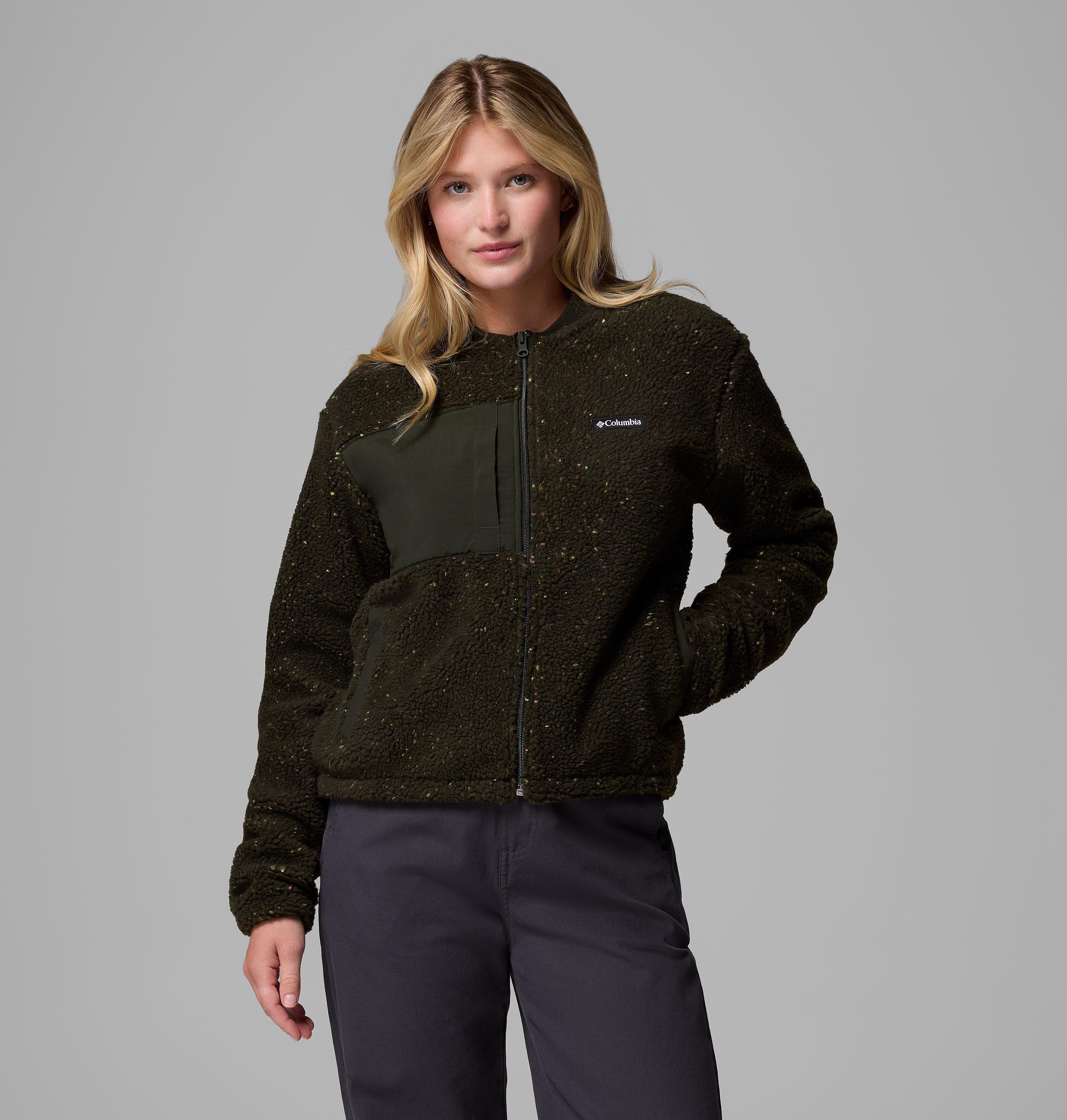 Columbia Women's Stellar Path  Fleece Bomber Full Zip Jacket-