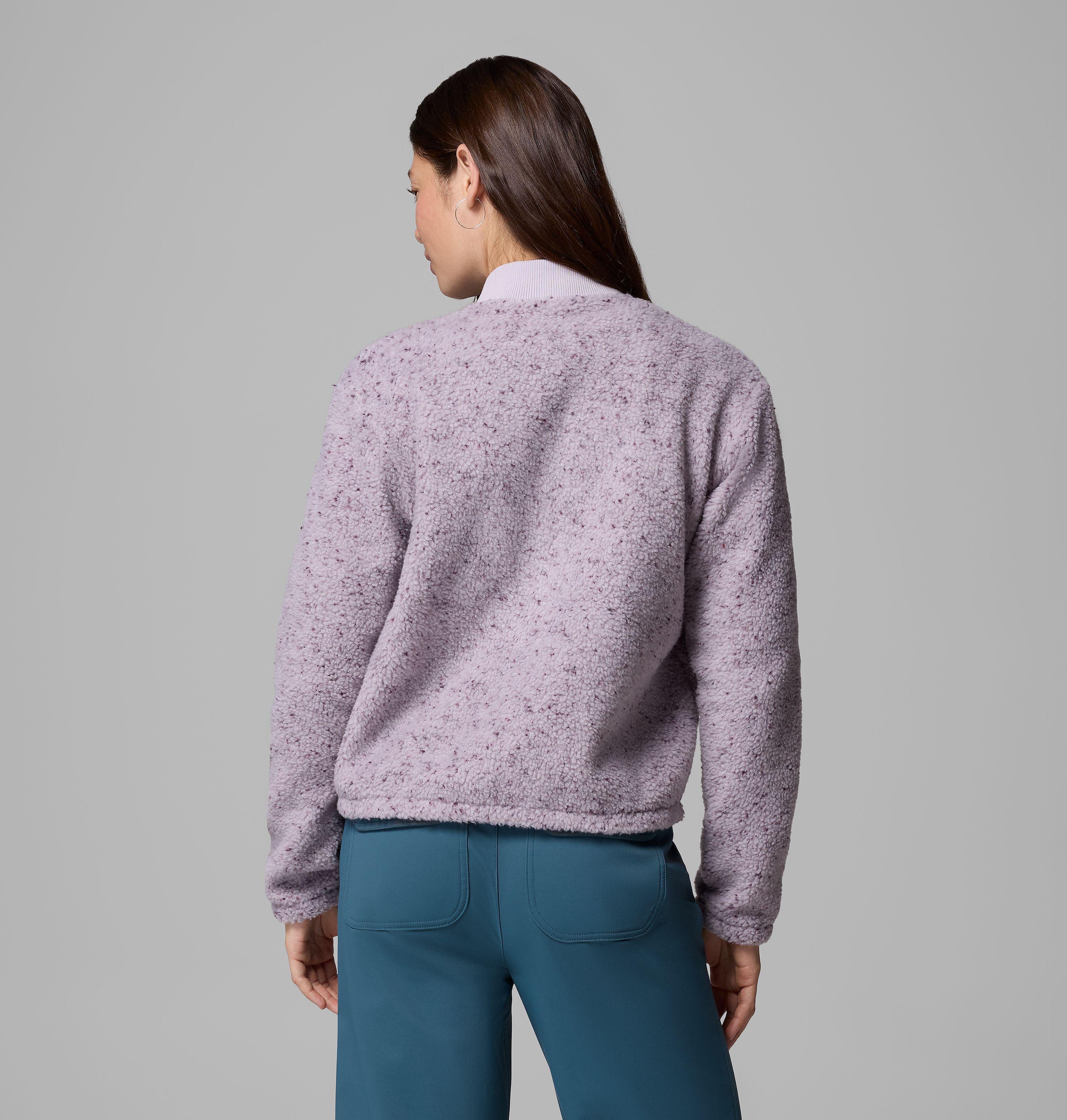 Women's Stellar Path Fleece Bomber Full Zip Jacket 3