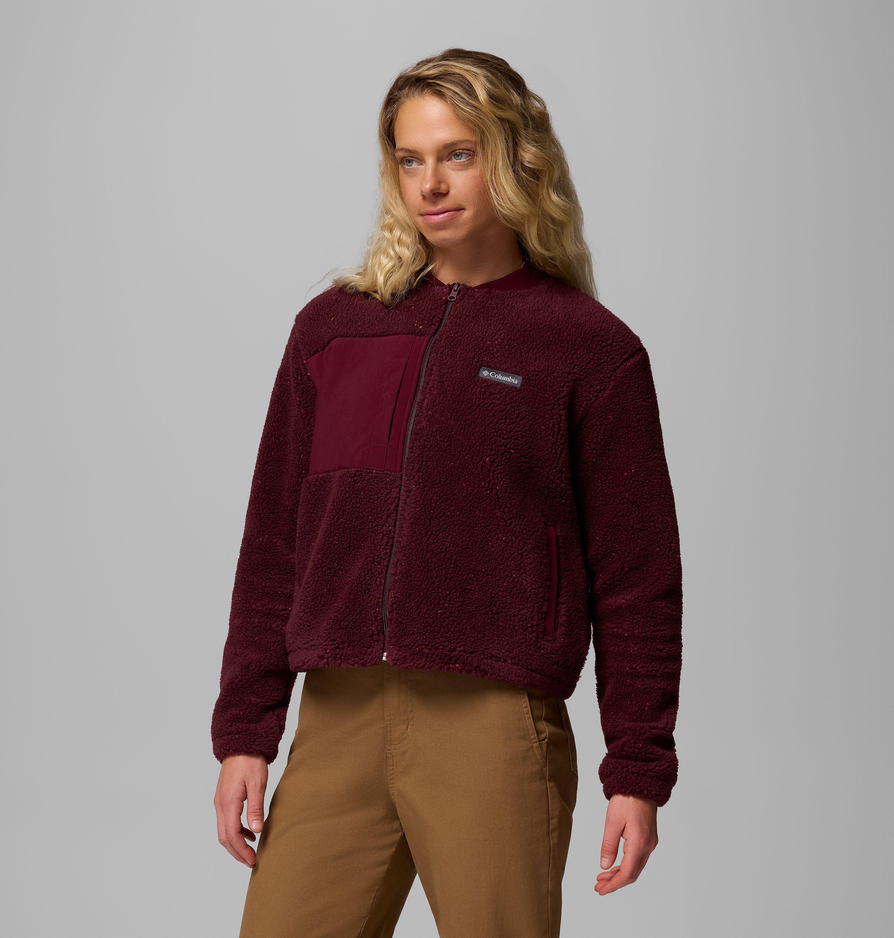 Women's Stellar Path Fleece Bomber Full Zip Jacket 4