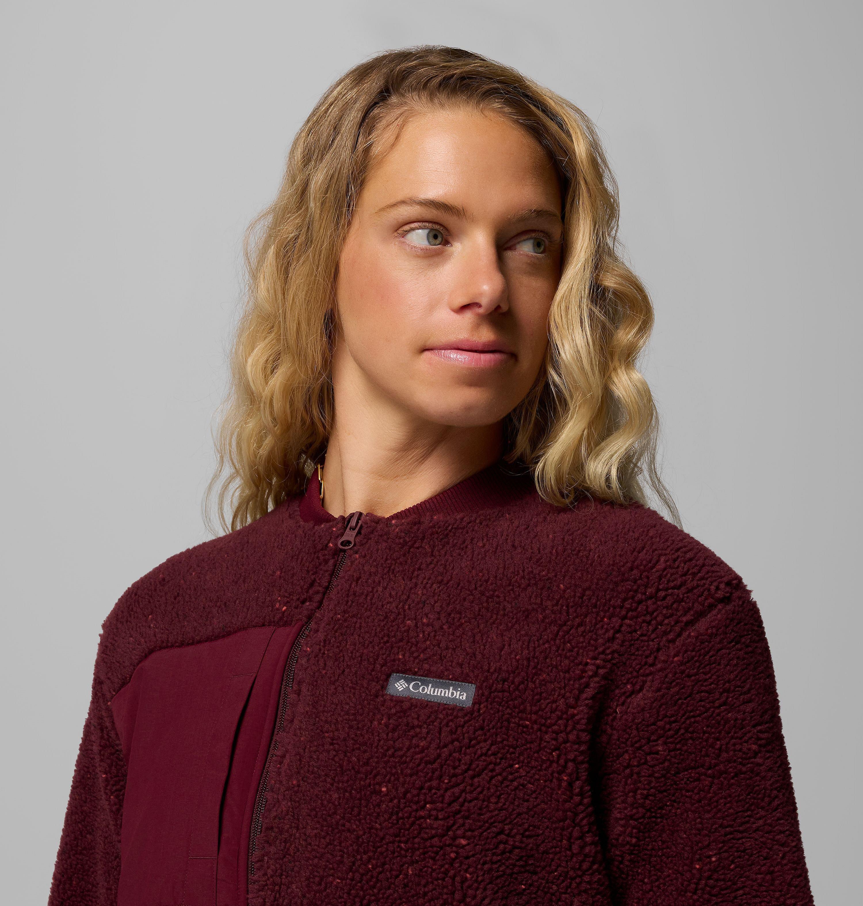Women's Stellar Path Fleece Bomber Full Zip Jacket 6