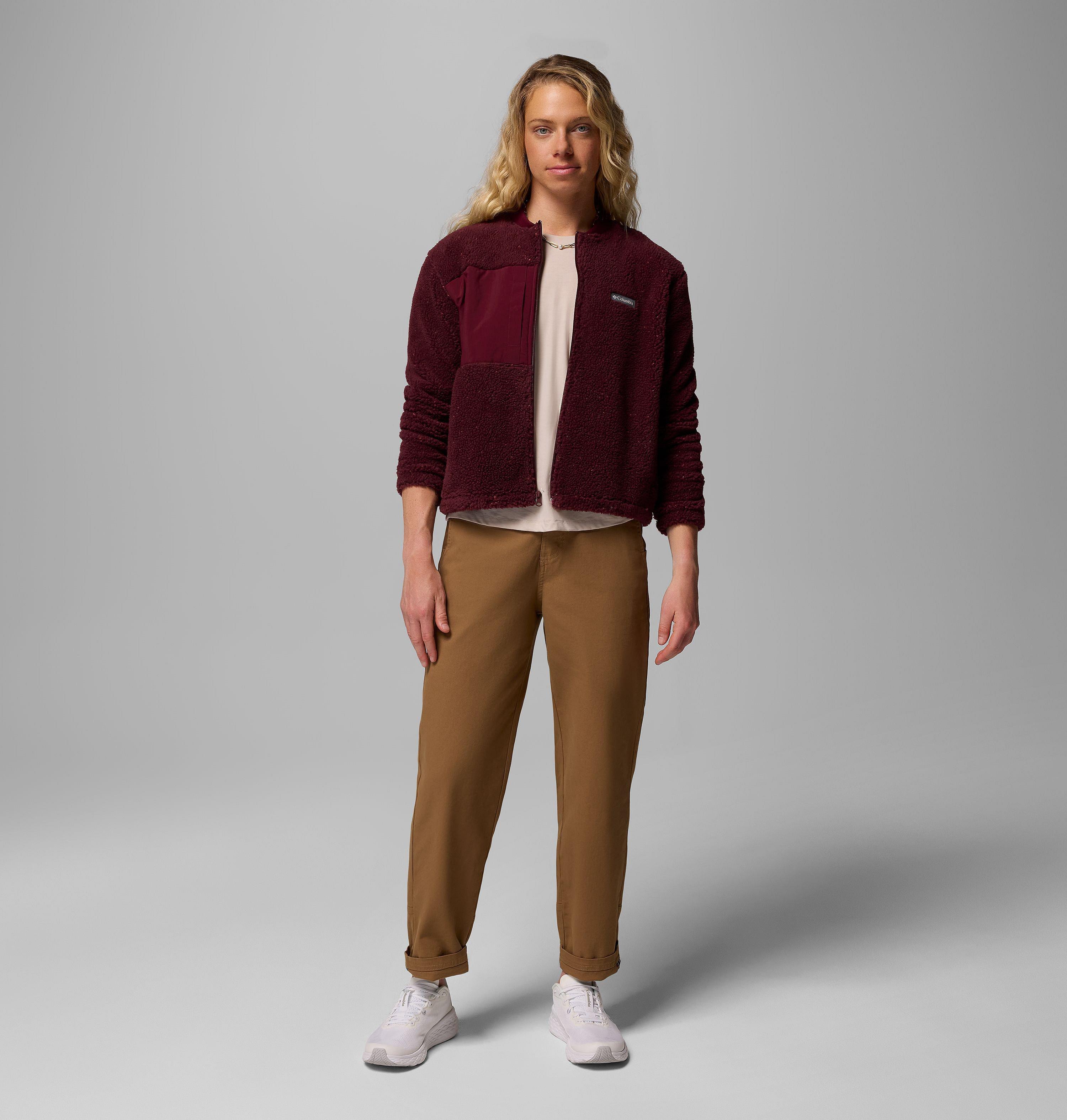 Women's Stellar Path Fleece Bomber Full Zip Jacket 2