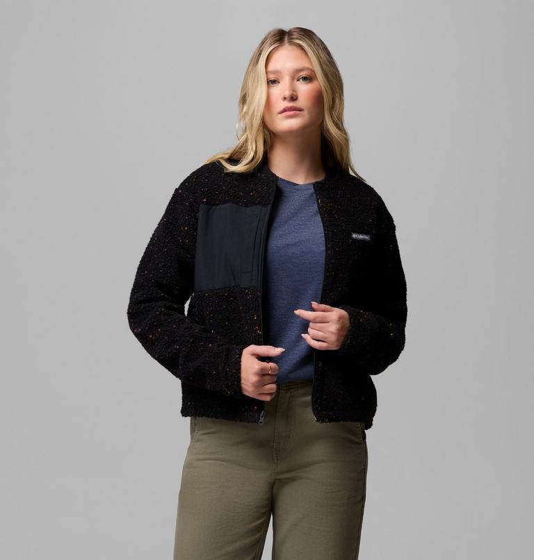 Chaqueta bomber de forro polar Stellar Path para mujer, Color: Black, image 5