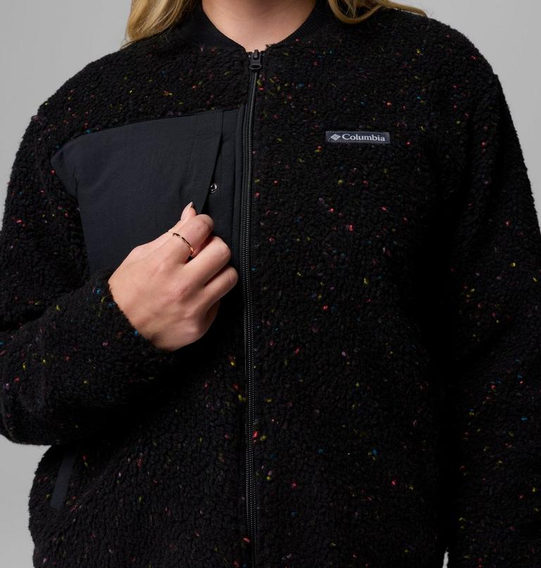 Chaqueta bomber de forro polar Stellar Path para mujer, Color: Black, image 7