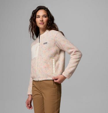Women's Stellar Path Fleece Bomber Jacket, Color: Chalk, image 4
