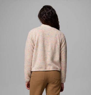 Women's Stellar Path Fleece Bomber Jacket, Color: Chalk, image 3