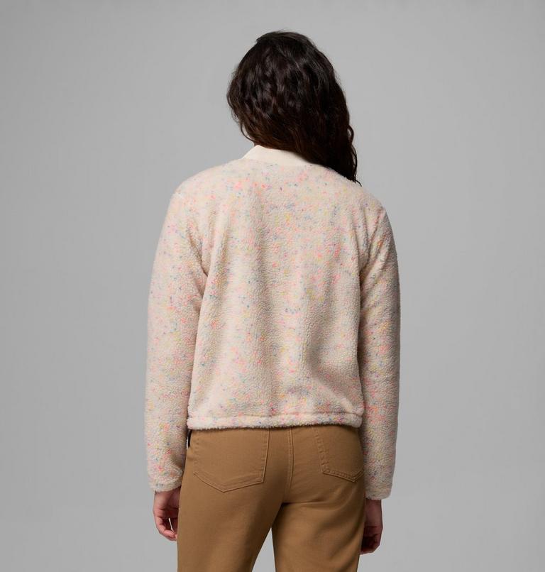Women's Stellar Path Fleece Bomber Jacket, Color: Chalk, image 3