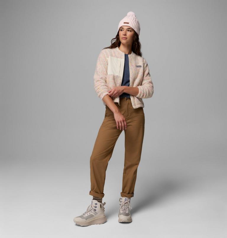 Women's Stellar Path Fleece Bomber Jacket, Color: Chalk, image 2