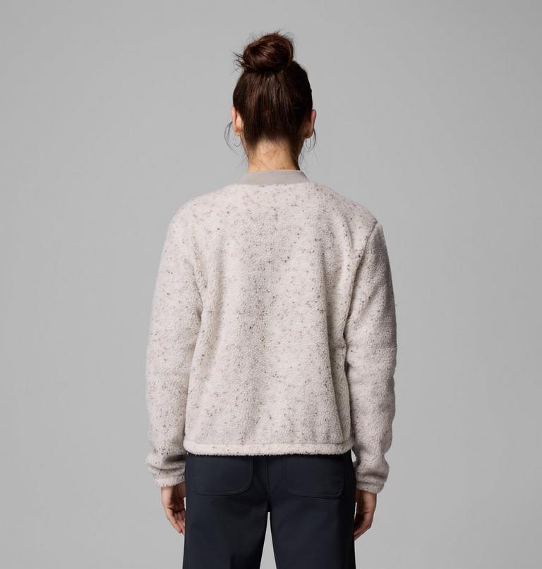 Women's Stellar Path Fleece Bomber Jacket, Color: Dark Stone, Flint Grey, image 3
