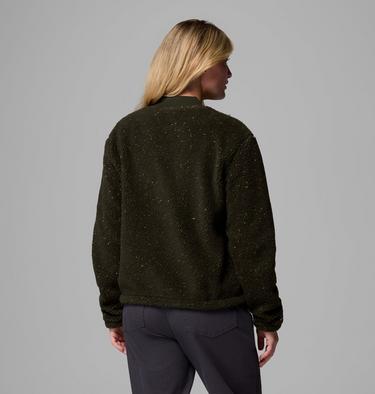 Stellar Path Fleece Bomber Jacke für Frauen, Color: Greenscape, image 15