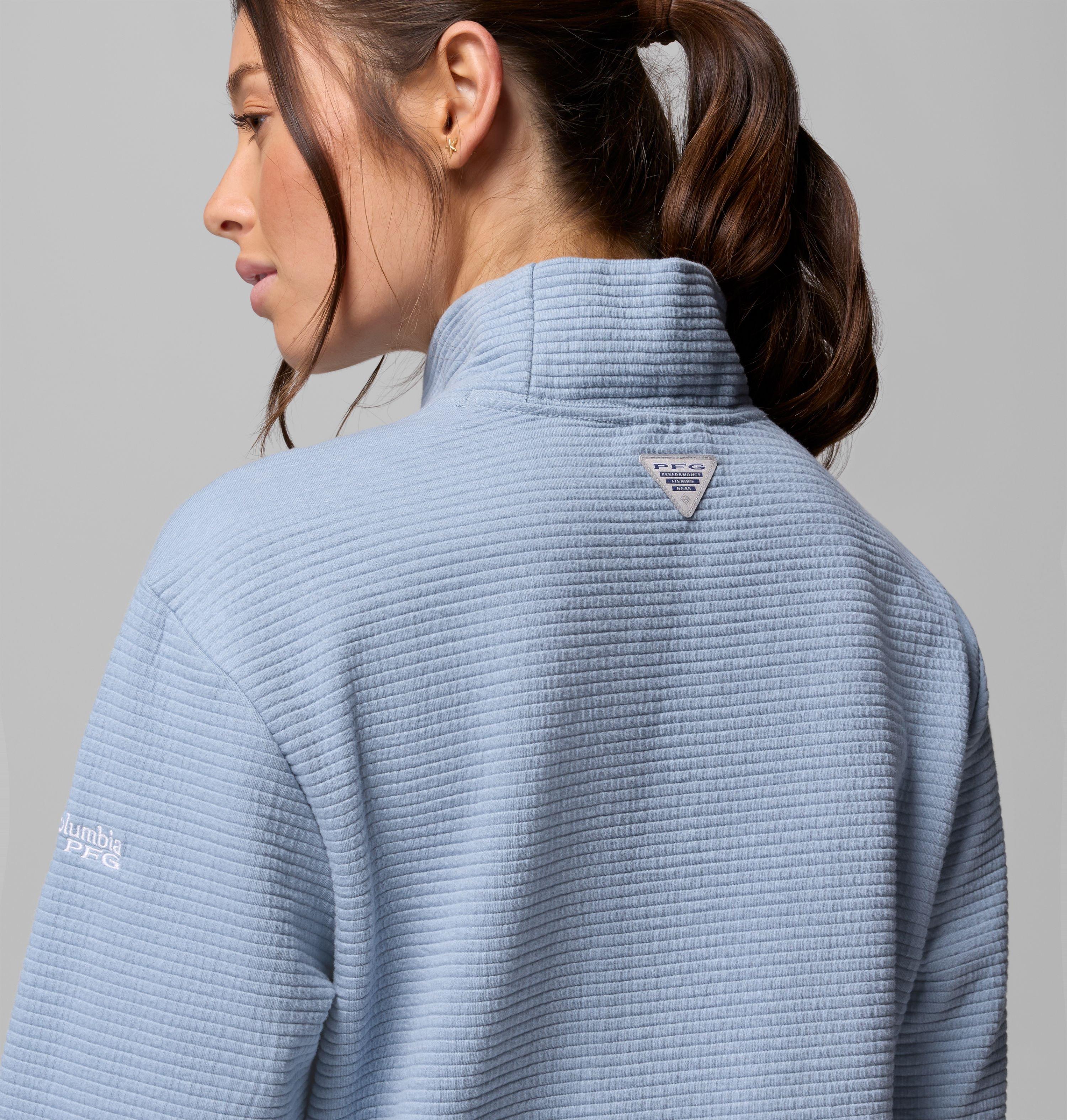 Women's PFG Open Water Mock Neck Long Sleeve Shirt 6