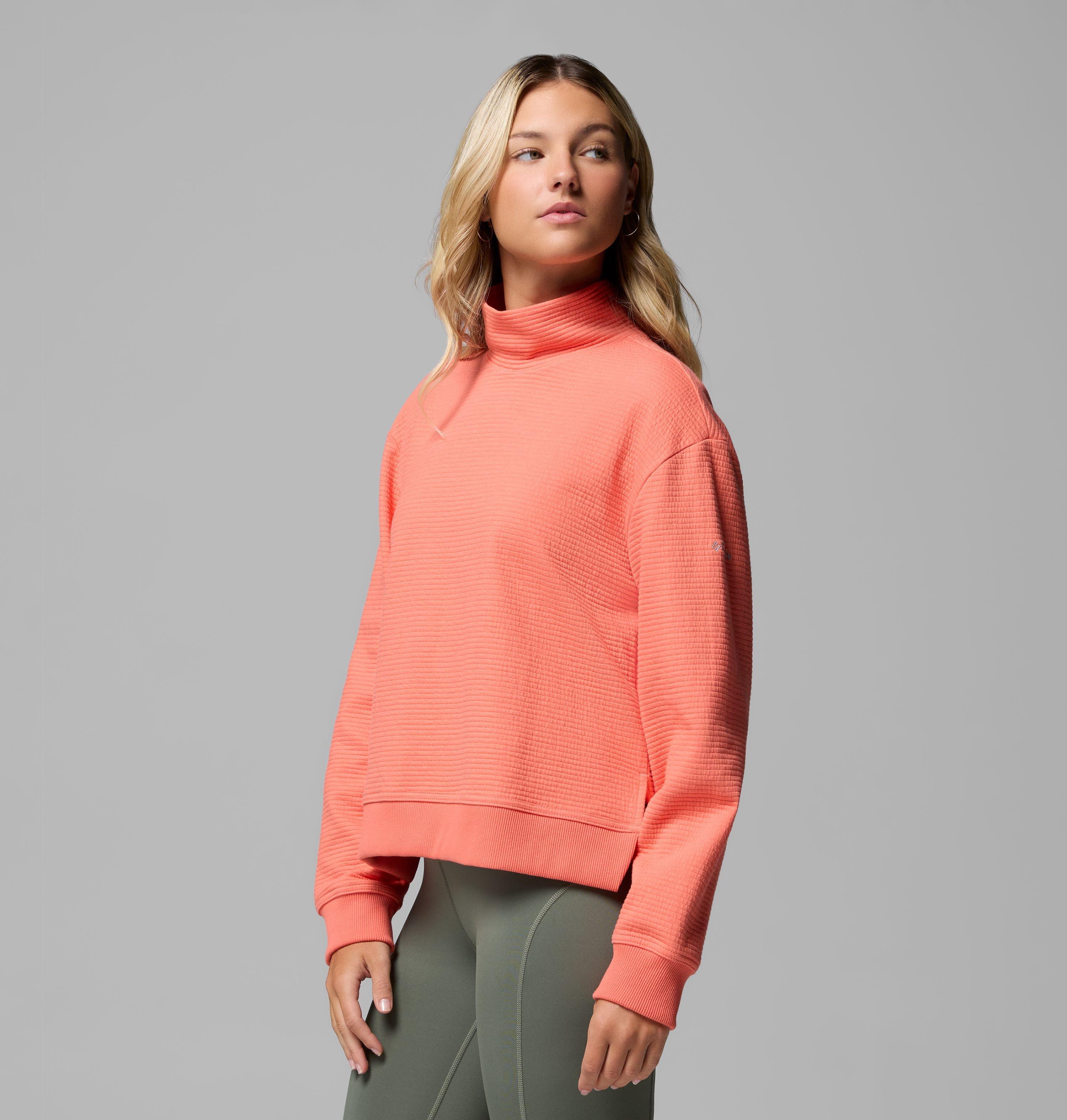 496 PGG レディース 長袖シャツ オーバーサイズ オレンジ サイズ1 M Women's PFG Open Water Mock Neck Long Sleeve Shirt | Columbia