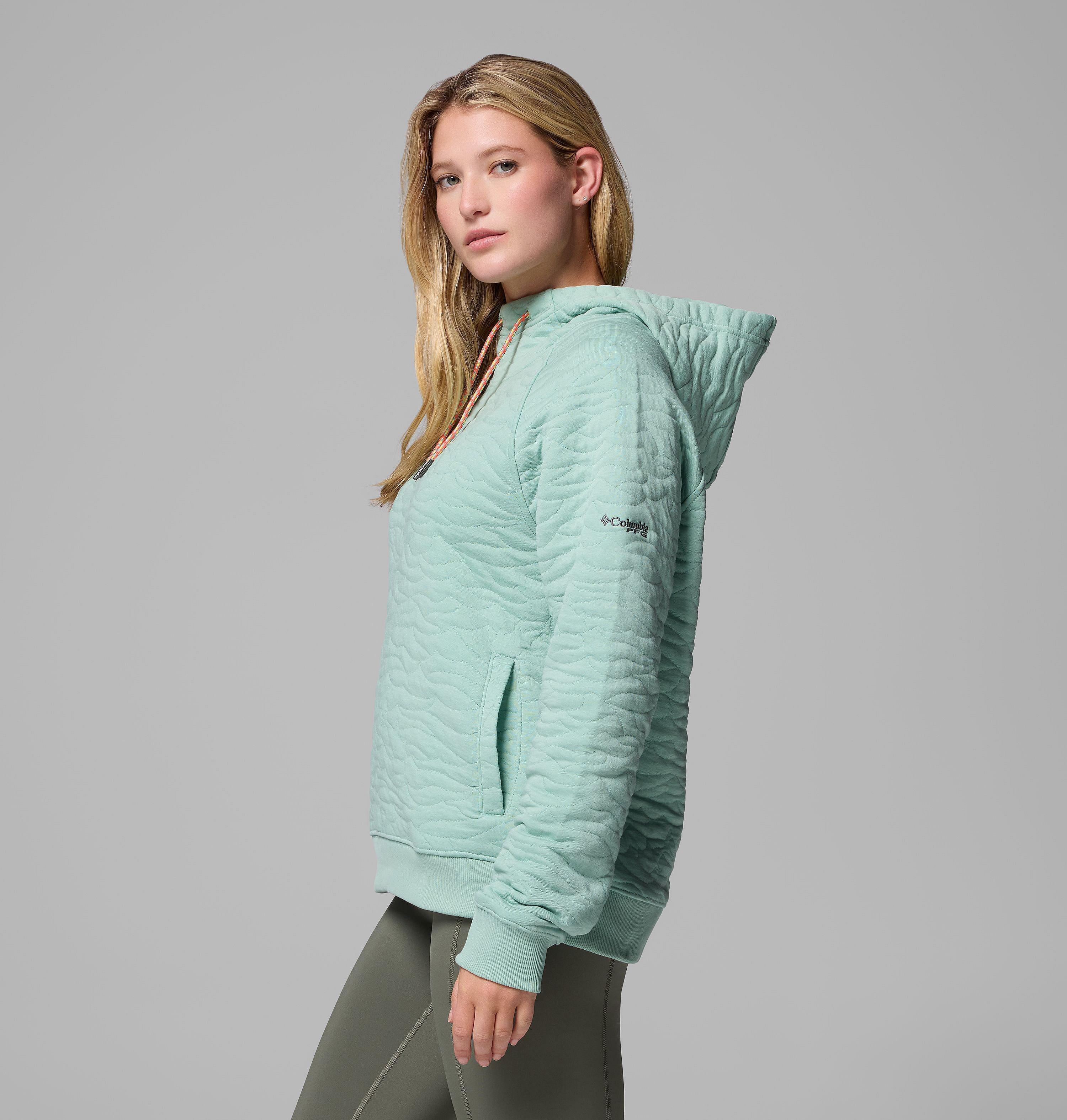 Women's PFG Open Water Quilted Hoodie 4
