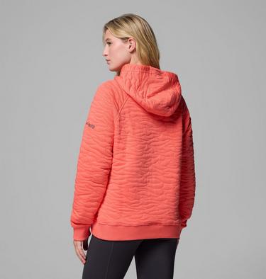 Women's PFG Open Water Quilted Hoodie, Color: Melonade, image 3